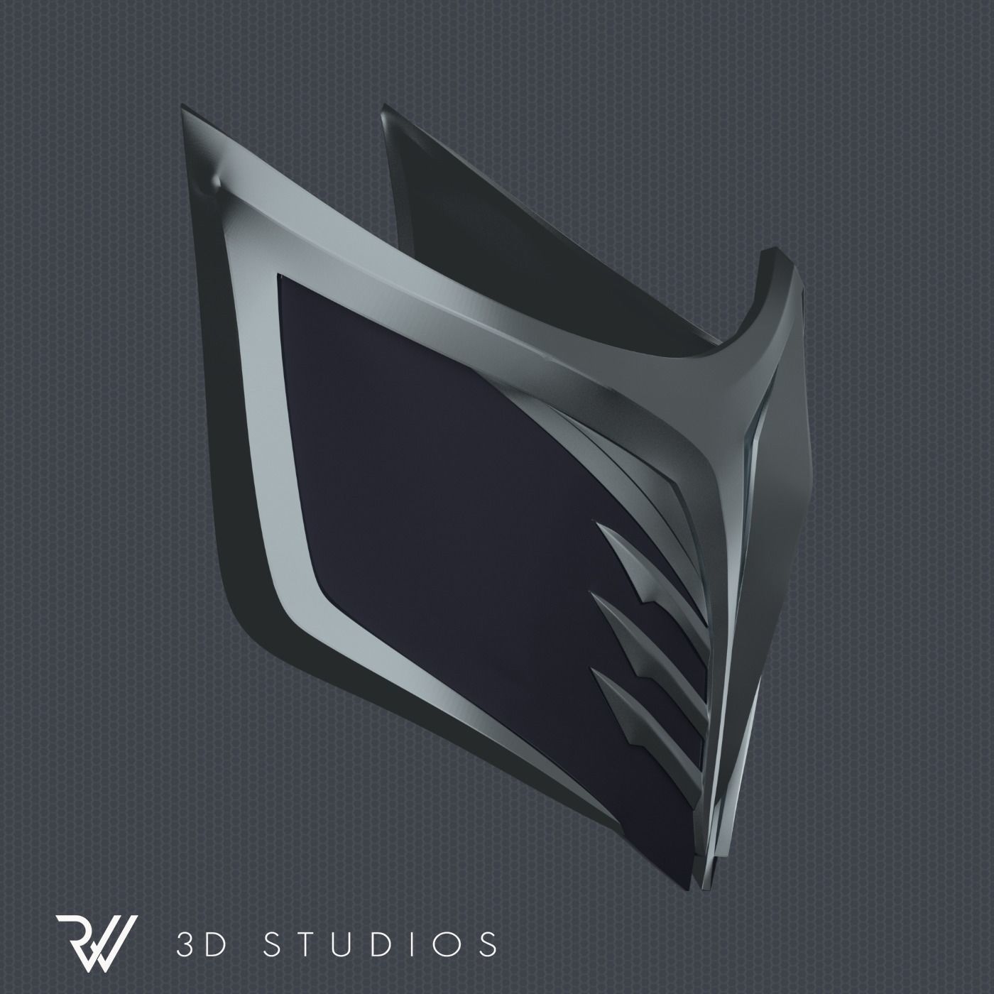 MK11 Aftermath Sub-Zero Mask - STL File 3D print model_2