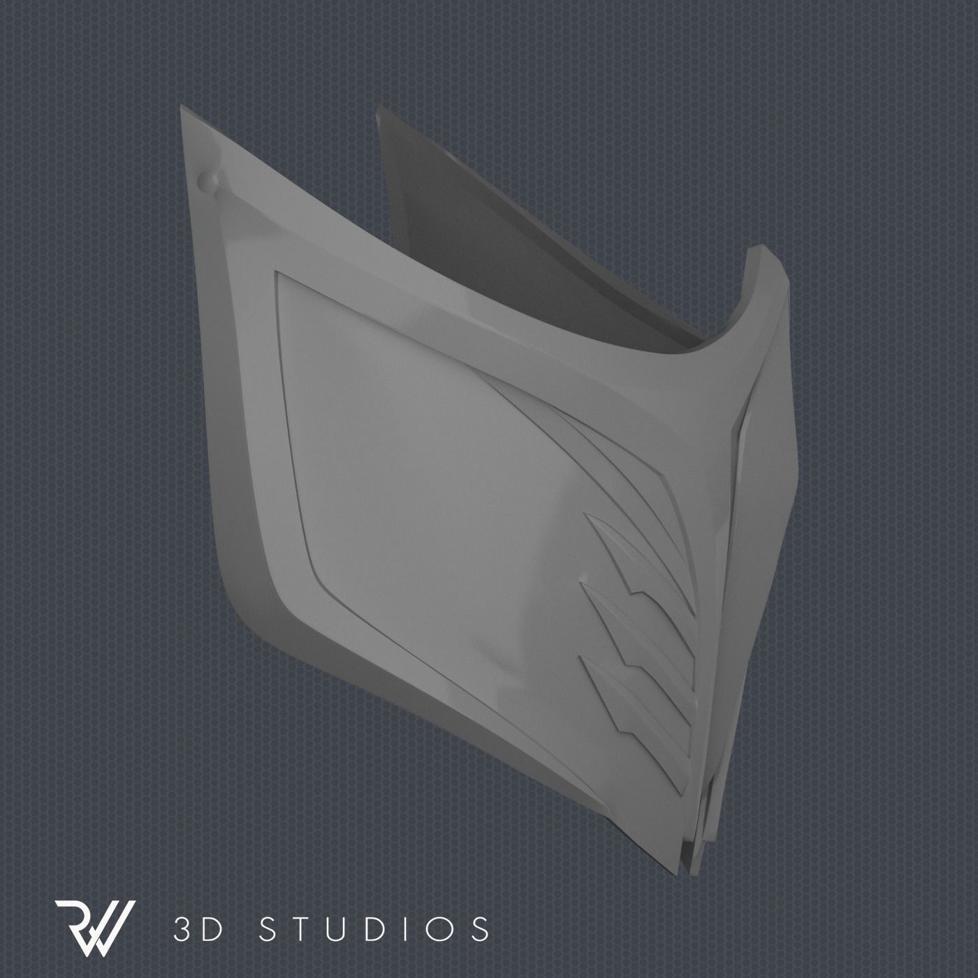 MK11 Aftermath Sub-Zero Mask - STL File 3D print model_5