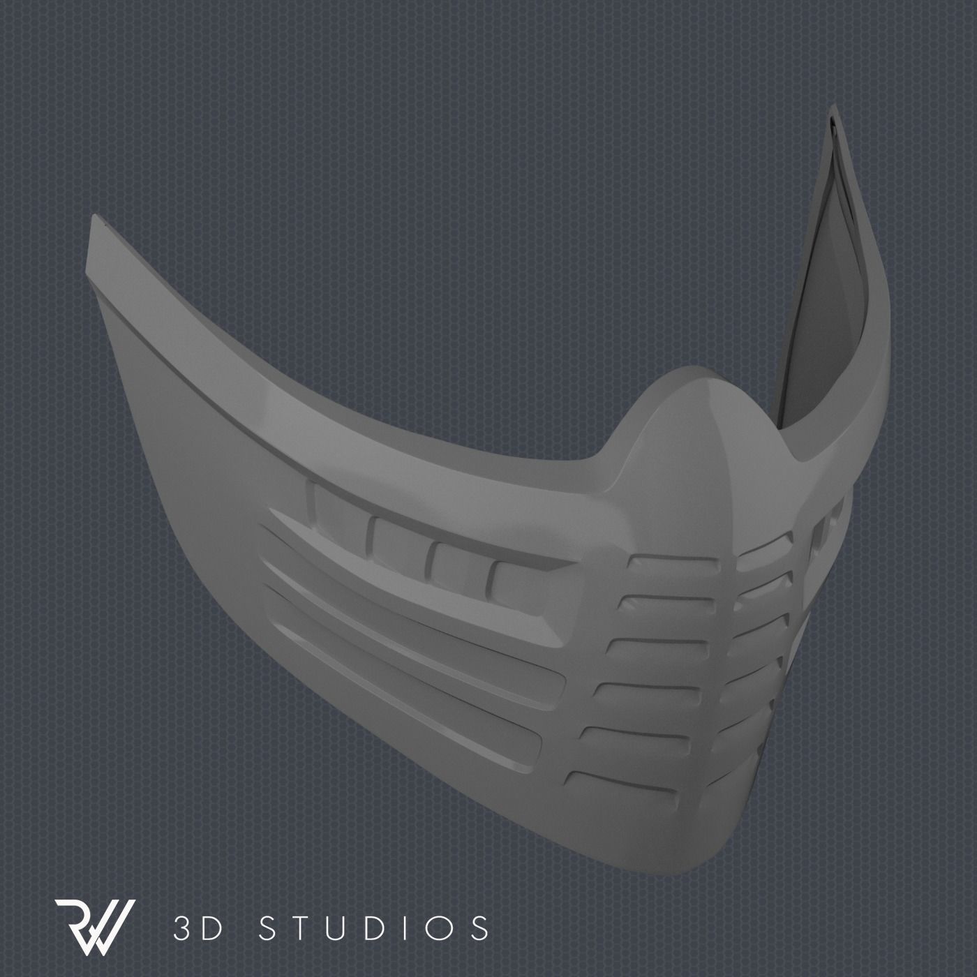 MK11 Aftermath Frost Mask - STL File 3D print model_4