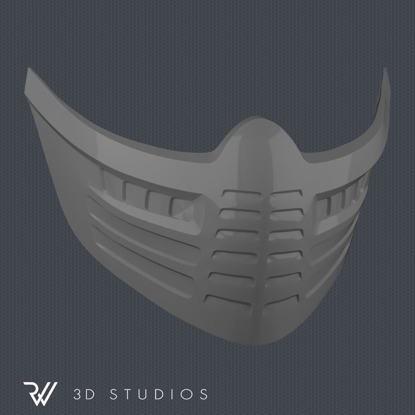 MK11 Aftermath Frost Mask - STL File 3D print model_3