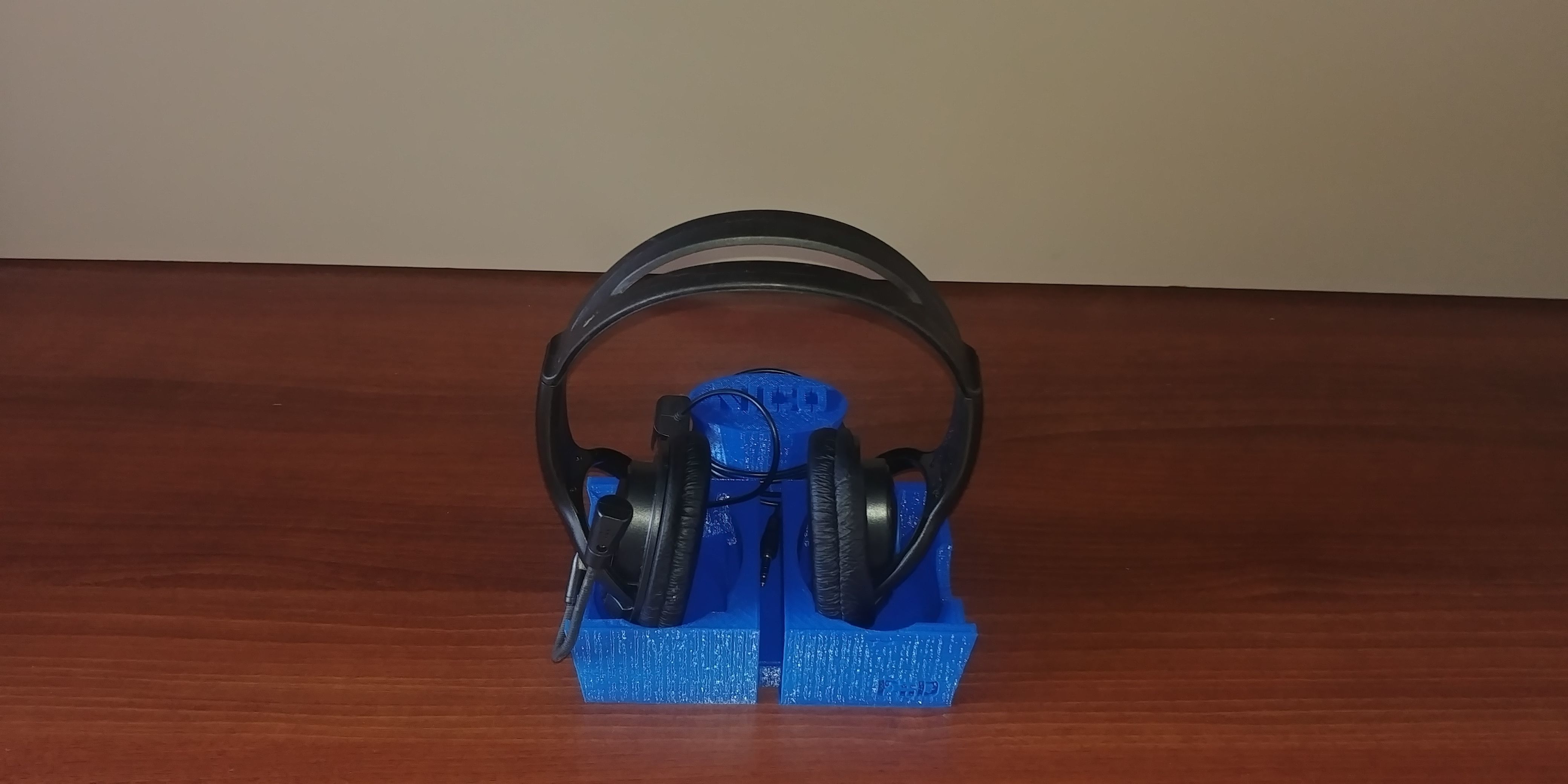 Universal Headphones Stand 3D Model 3D print model_5