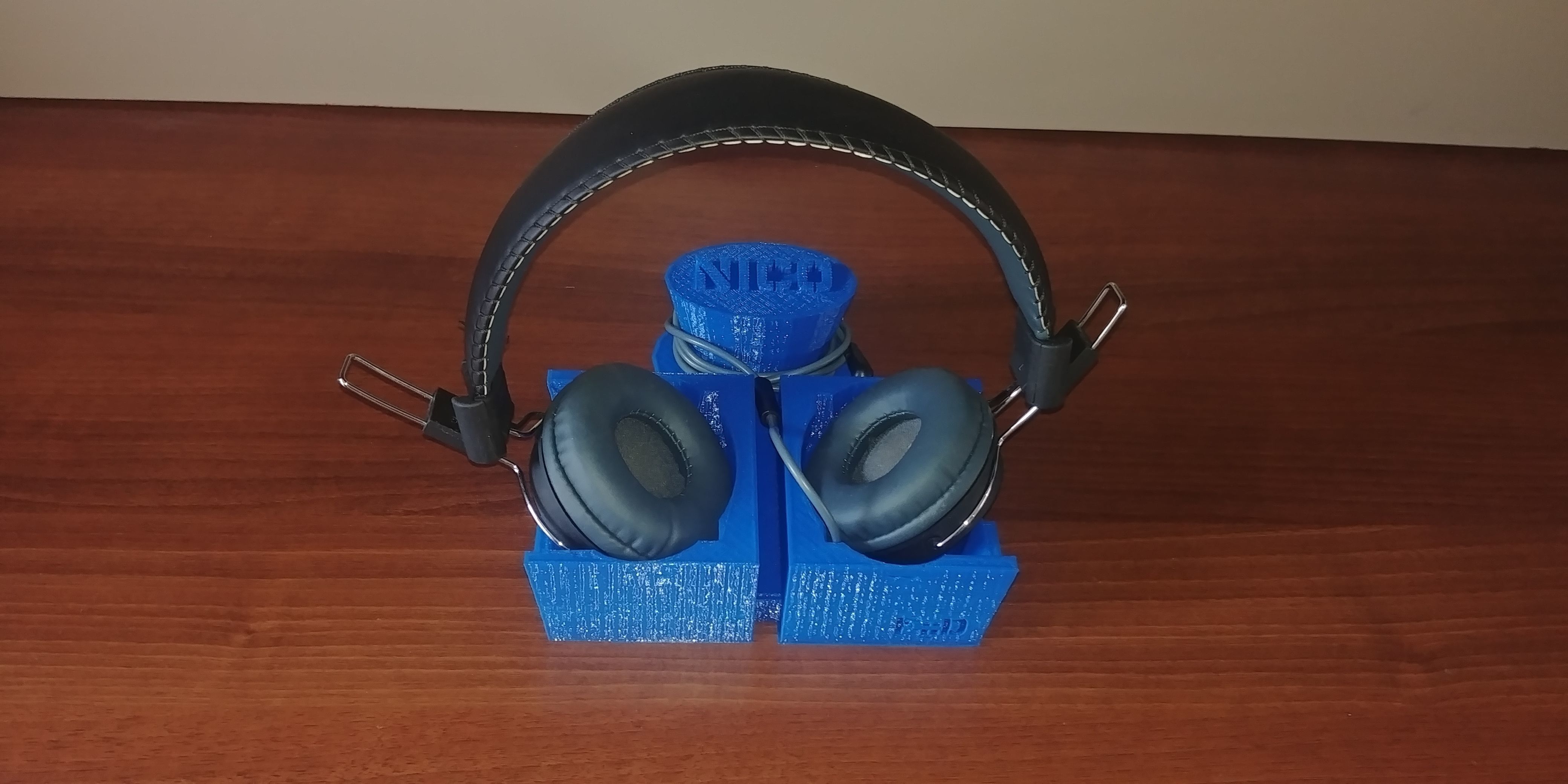 Universal Headphones Stand 3D Model 3D print model_4