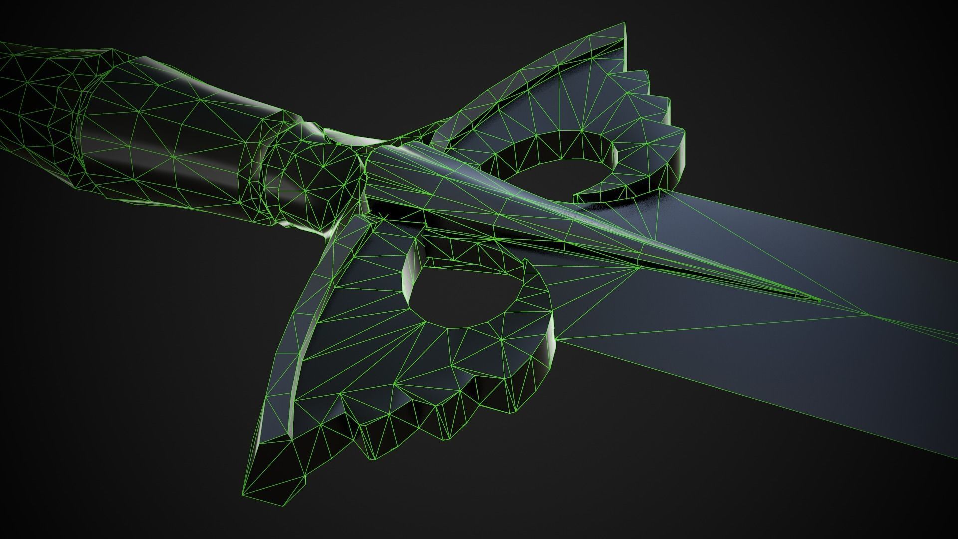 Sword A5 Low-poly 3D model_10