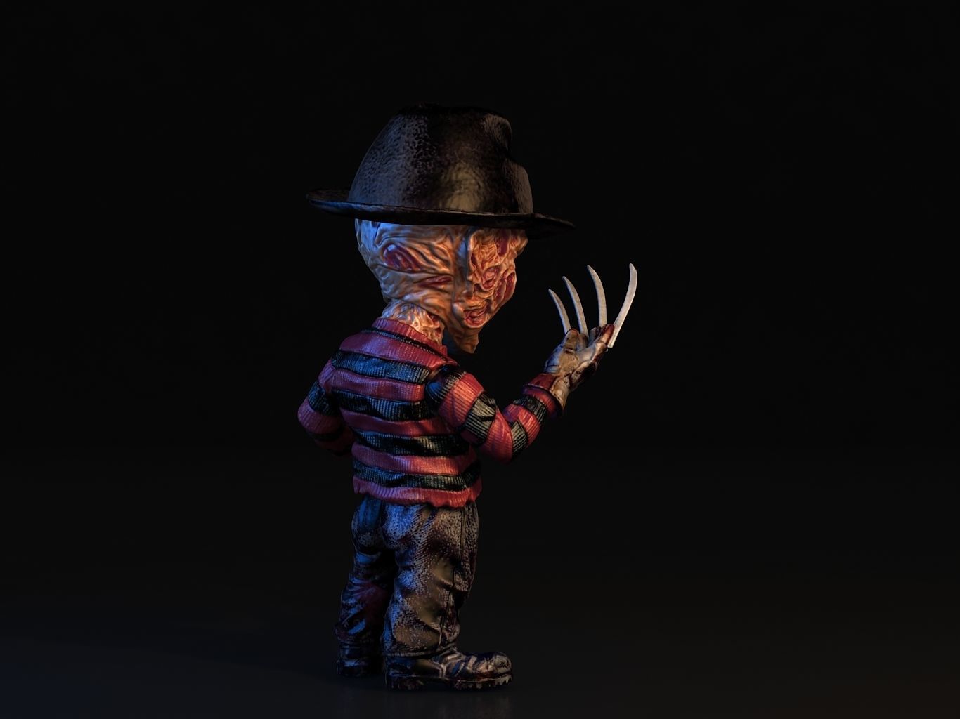 Freddy Krueger SD 3D model_8