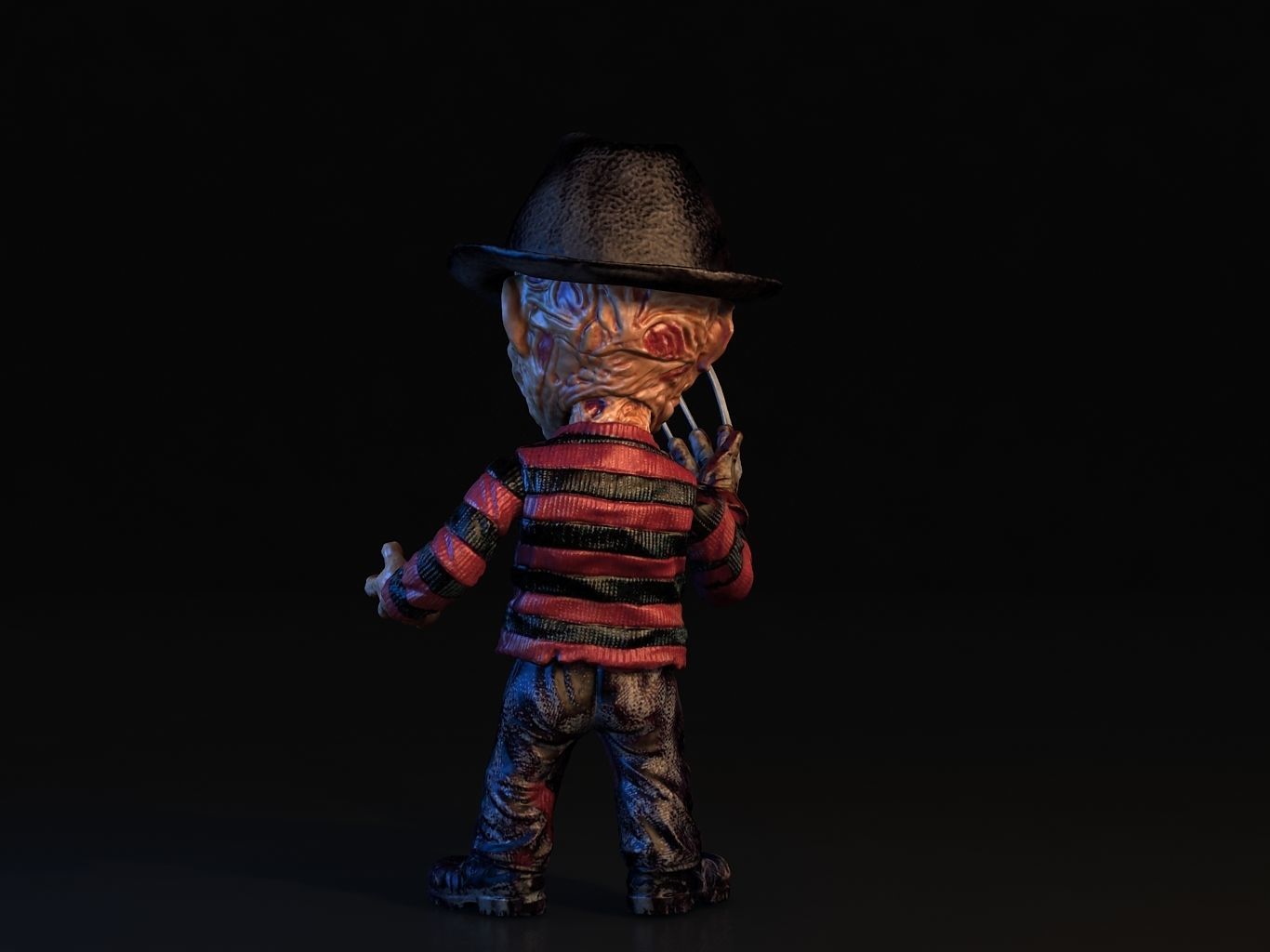 Freddy Krueger SD 3D model_9