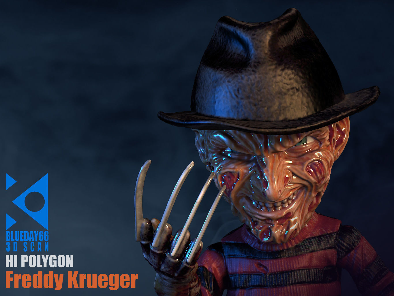 Freddy Krueger SD 3D model_14