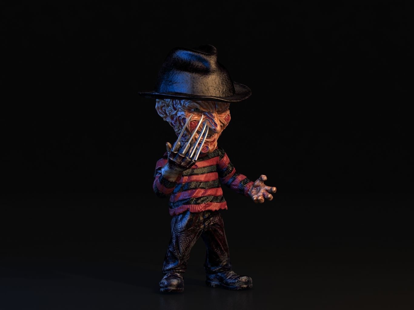 Freddy Krueger SD 3D model_6
