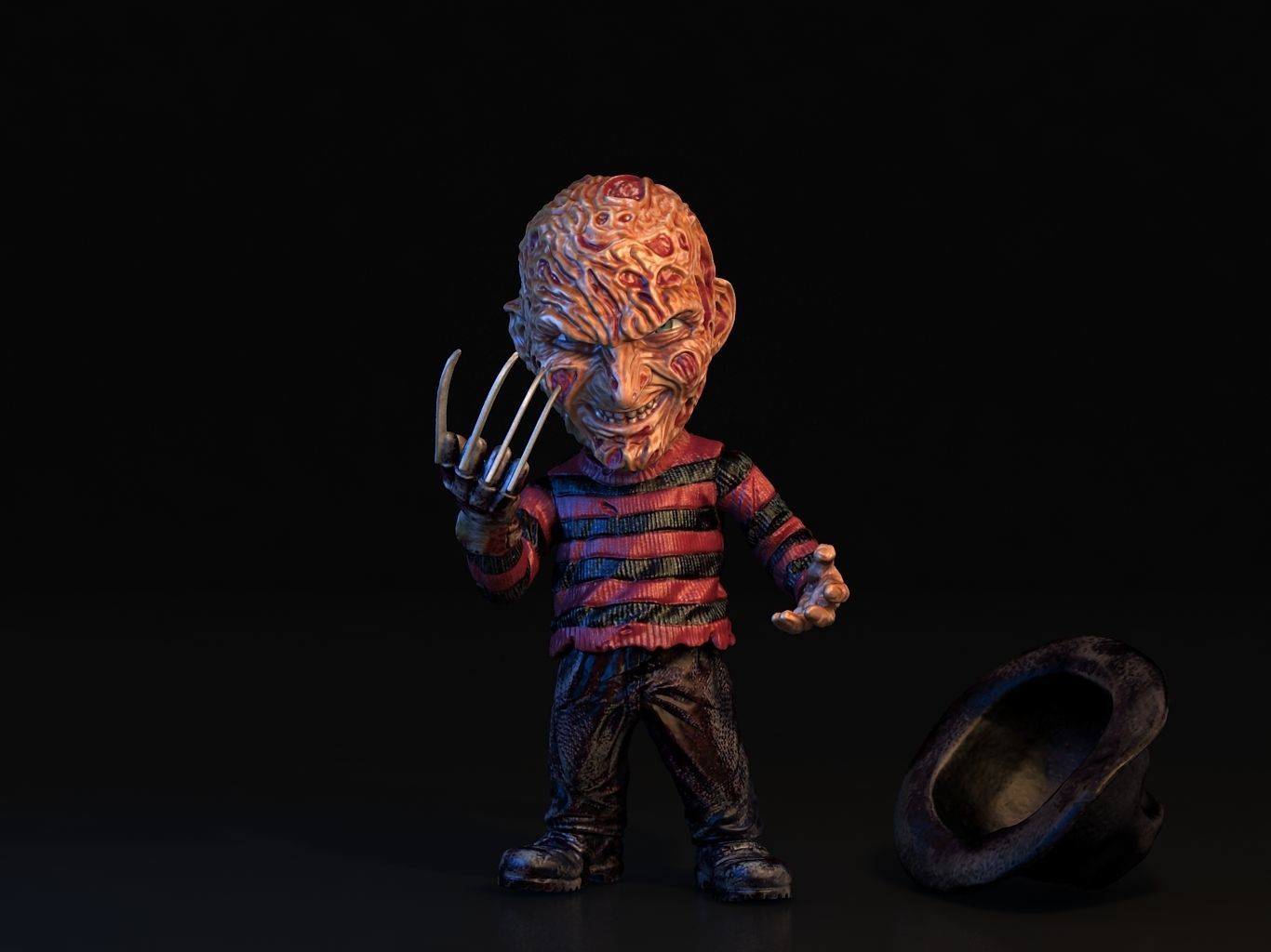 Freddy Krueger SD 3D model_2