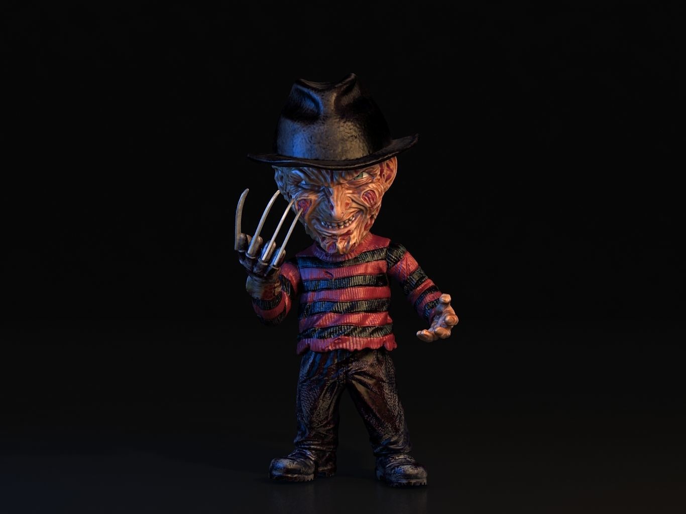Freddy Krueger SD 3D model_13
