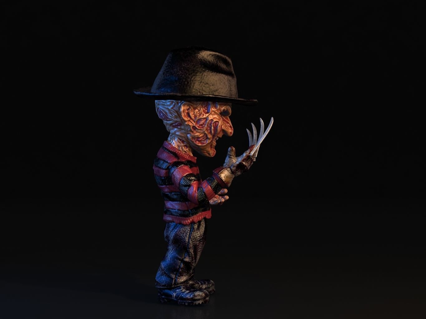 Freddy Krueger SD 3D model_7