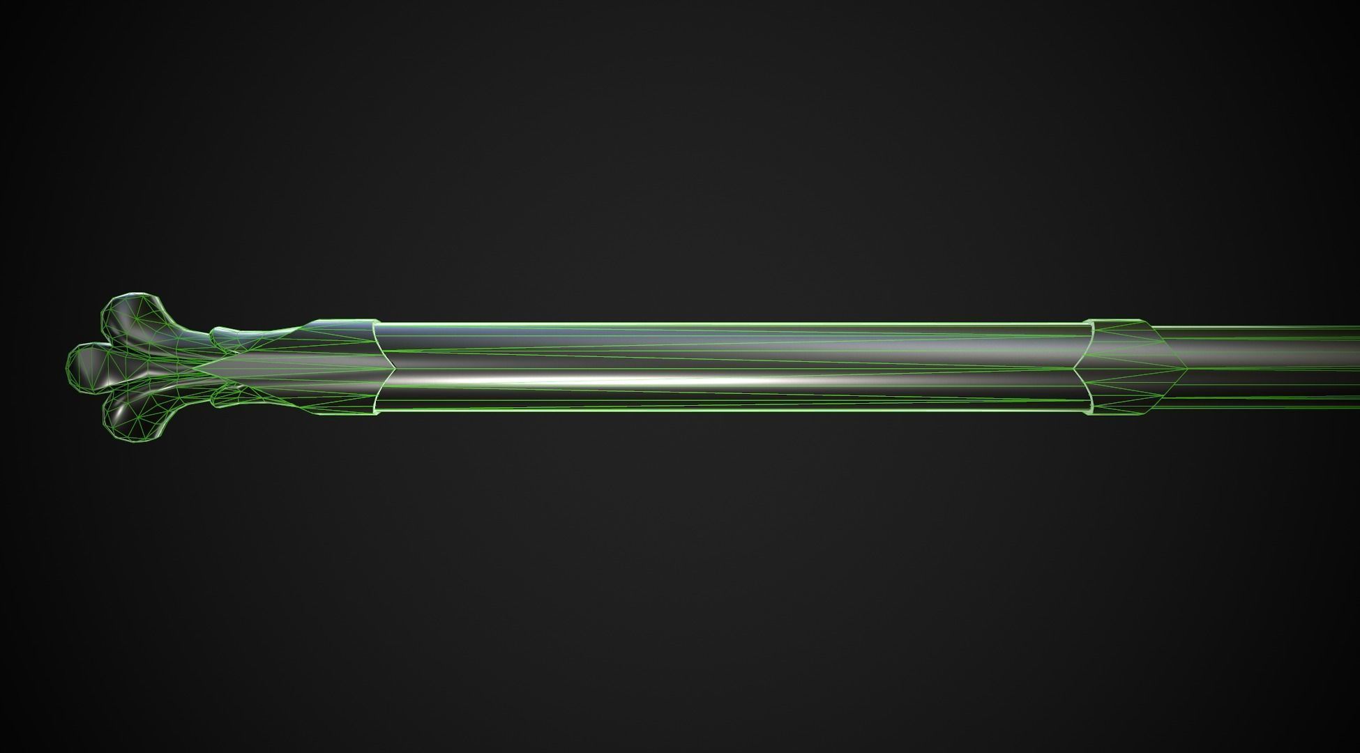Spear and Glaive A2 Low-poly 3D model_12