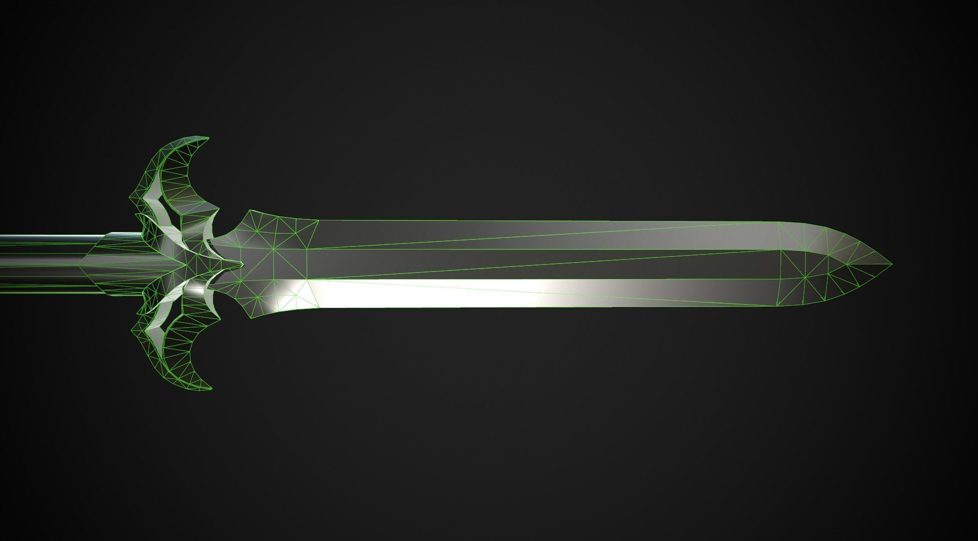 Spear and Glaive A2 Low-poly 3D model_11