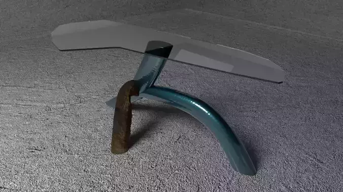Nightstand glass table