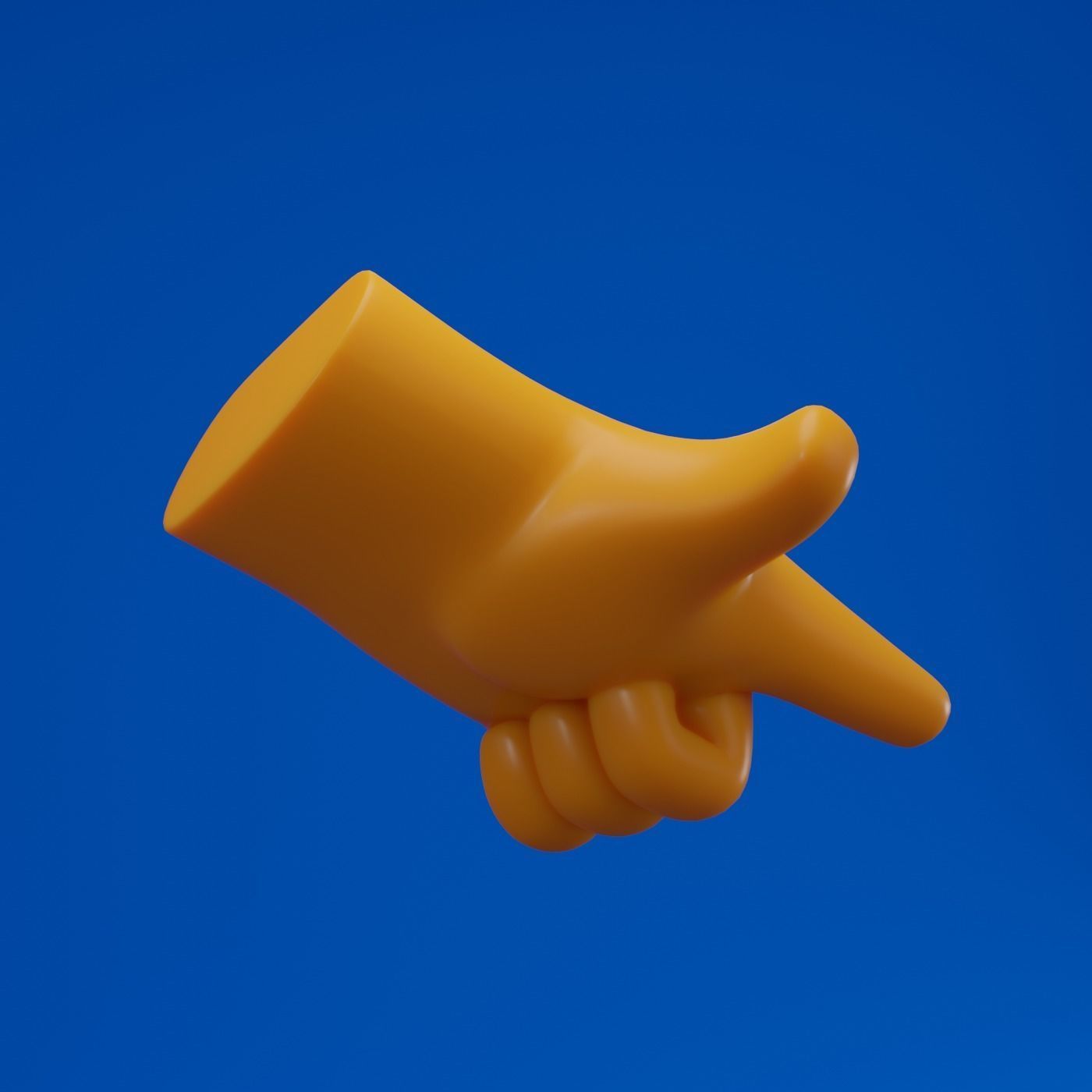Backhand Index Finger Pointing 3D model_4