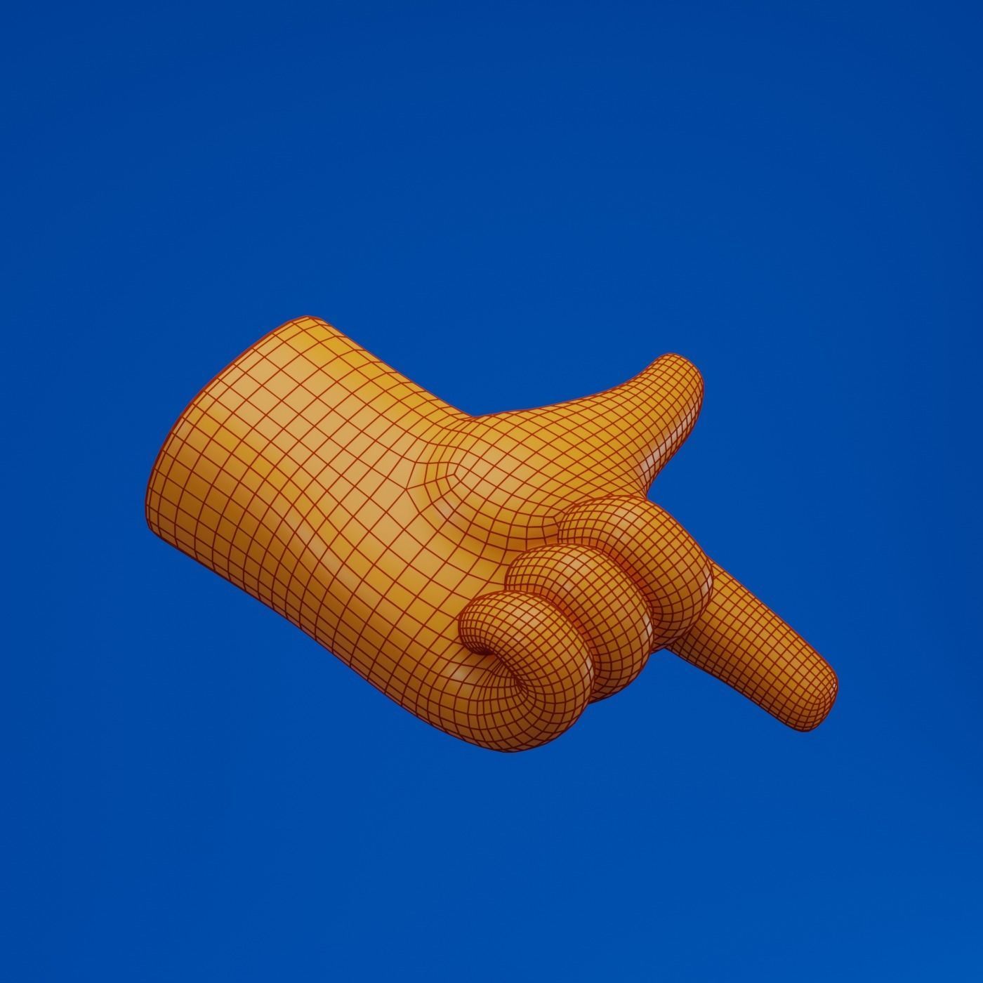 Backhand Index Finger Pointing 3D model_15