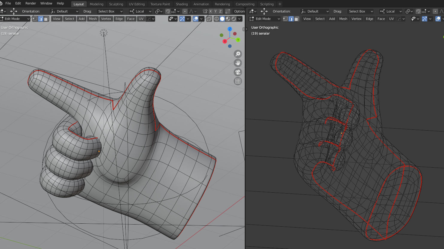 Backhand Index Finger Pointing 3D model_17