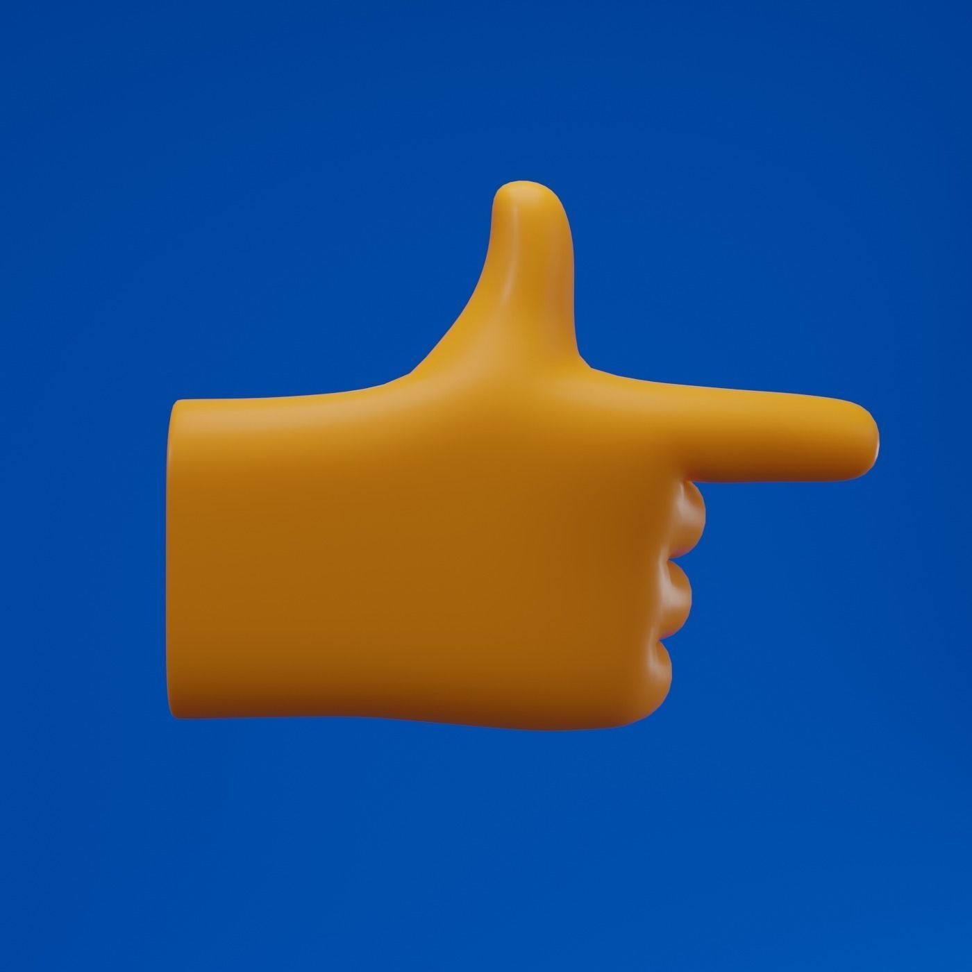 Backhand Index Finger Pointing 3D model_2