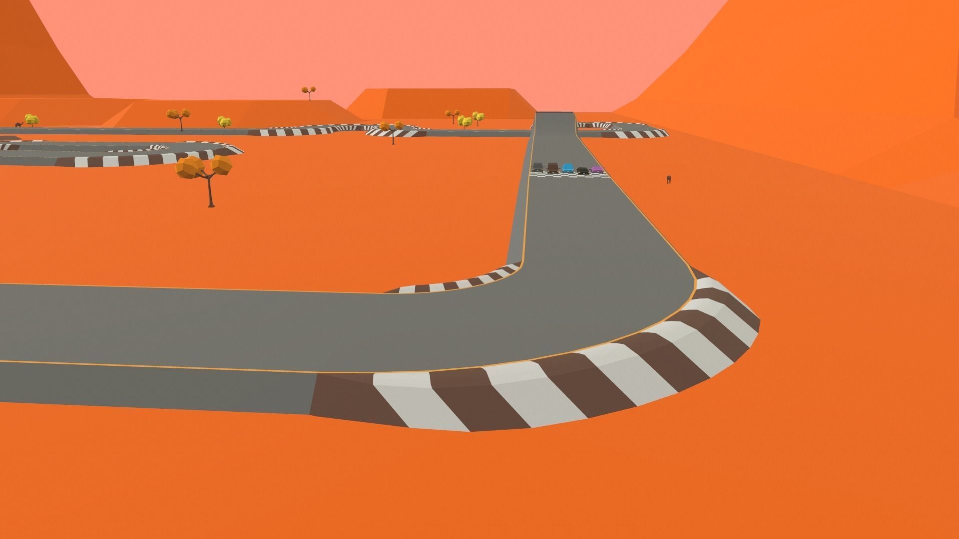Race Track - 02 Low-poly 3D model_5