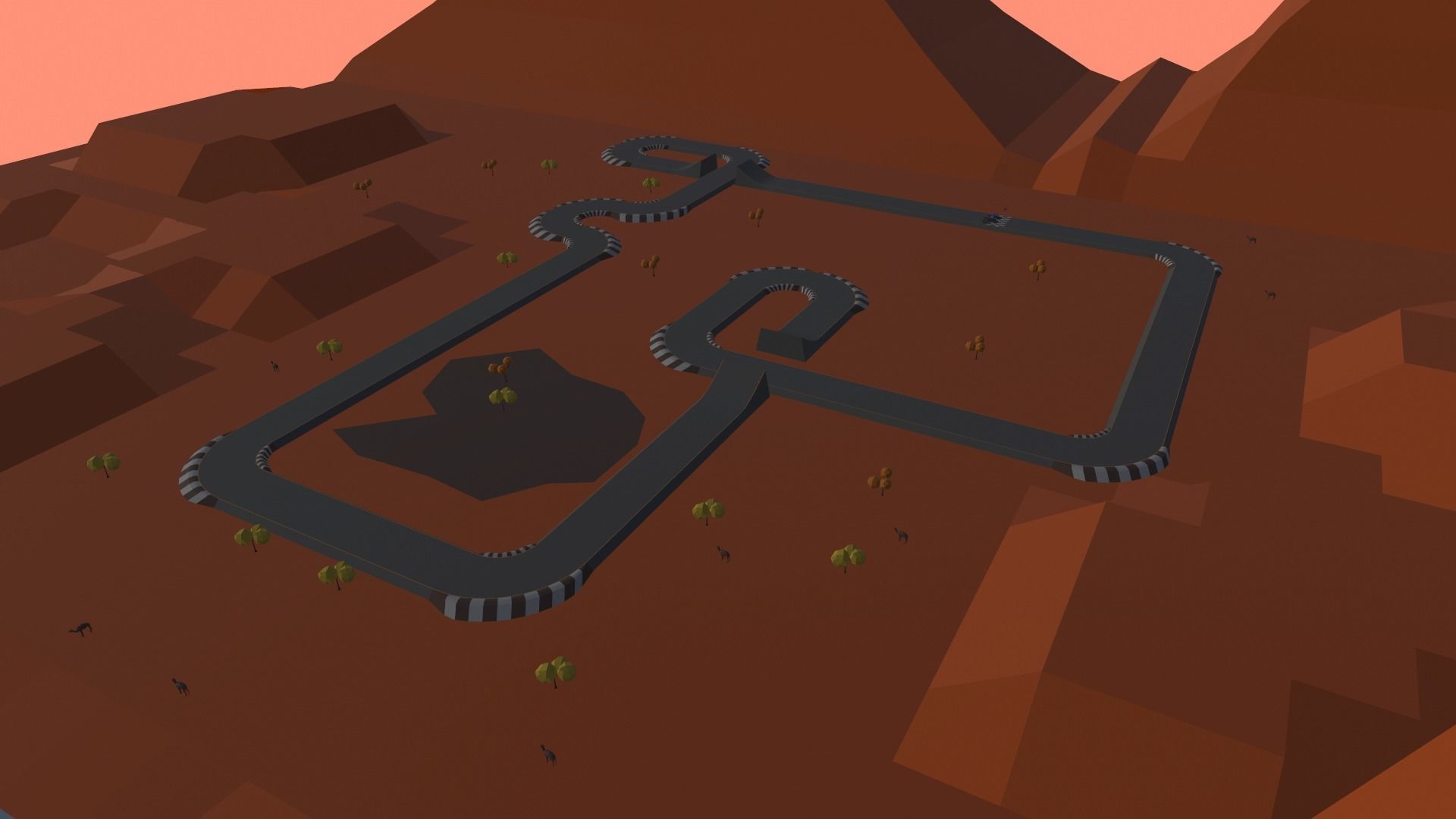 Race Track - 02 Low-poly 3D model_11