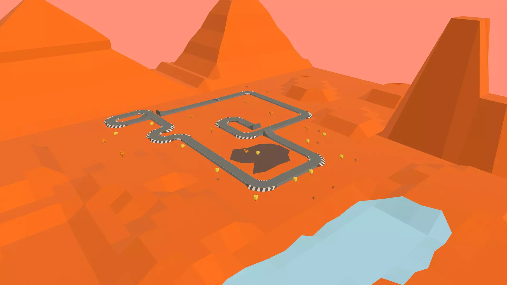 Race Track - 02 Low-poly 3D model_0