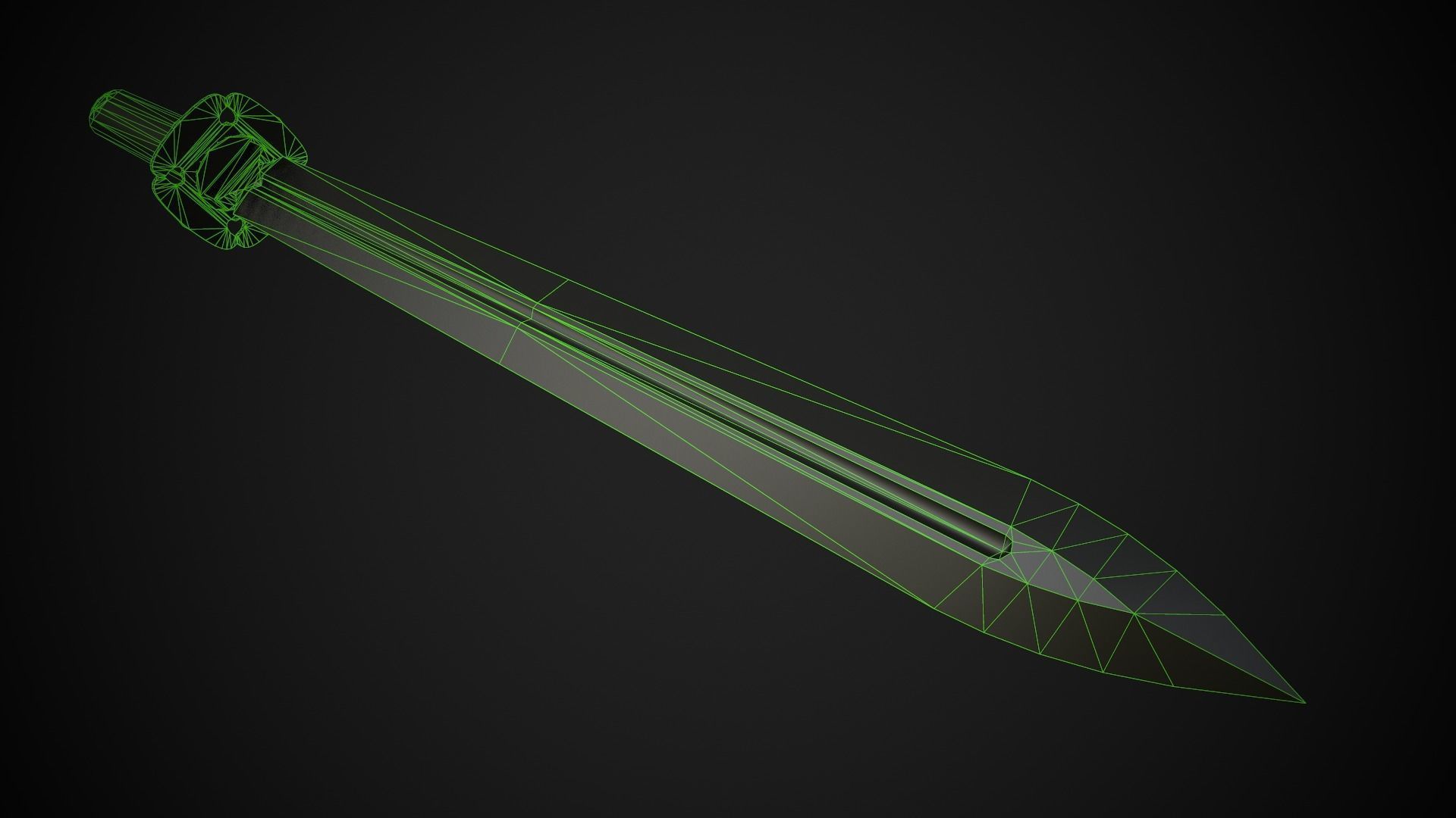 Melee Weapon Set A1 3D Model Collection_17