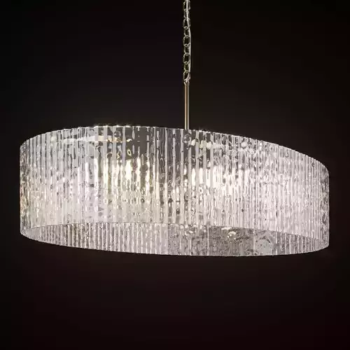 Ballard Designs Brinkley Oval Glass Chandelier 3D model