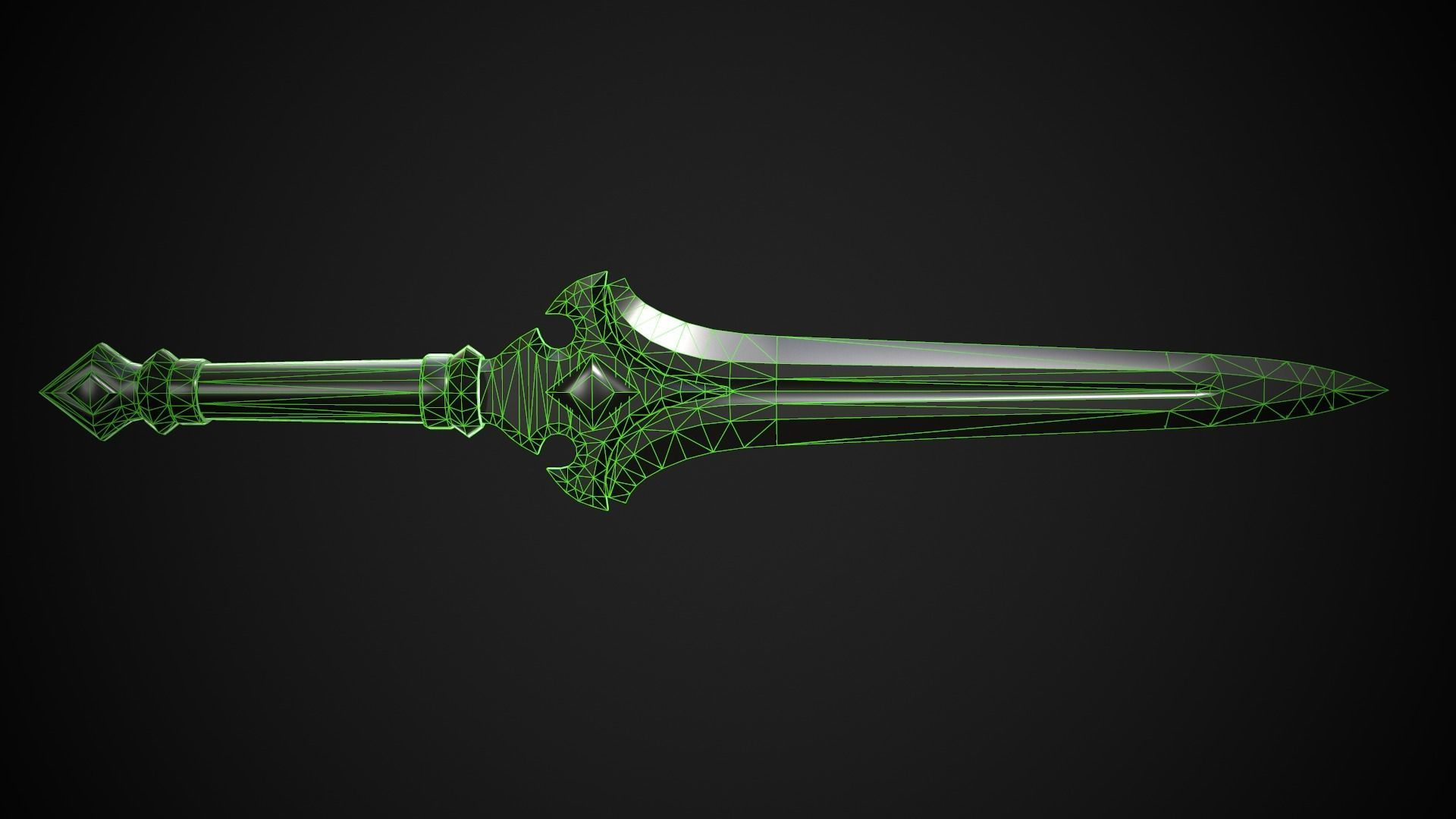 Melee Weapon Set A3 3D Model Collection_7