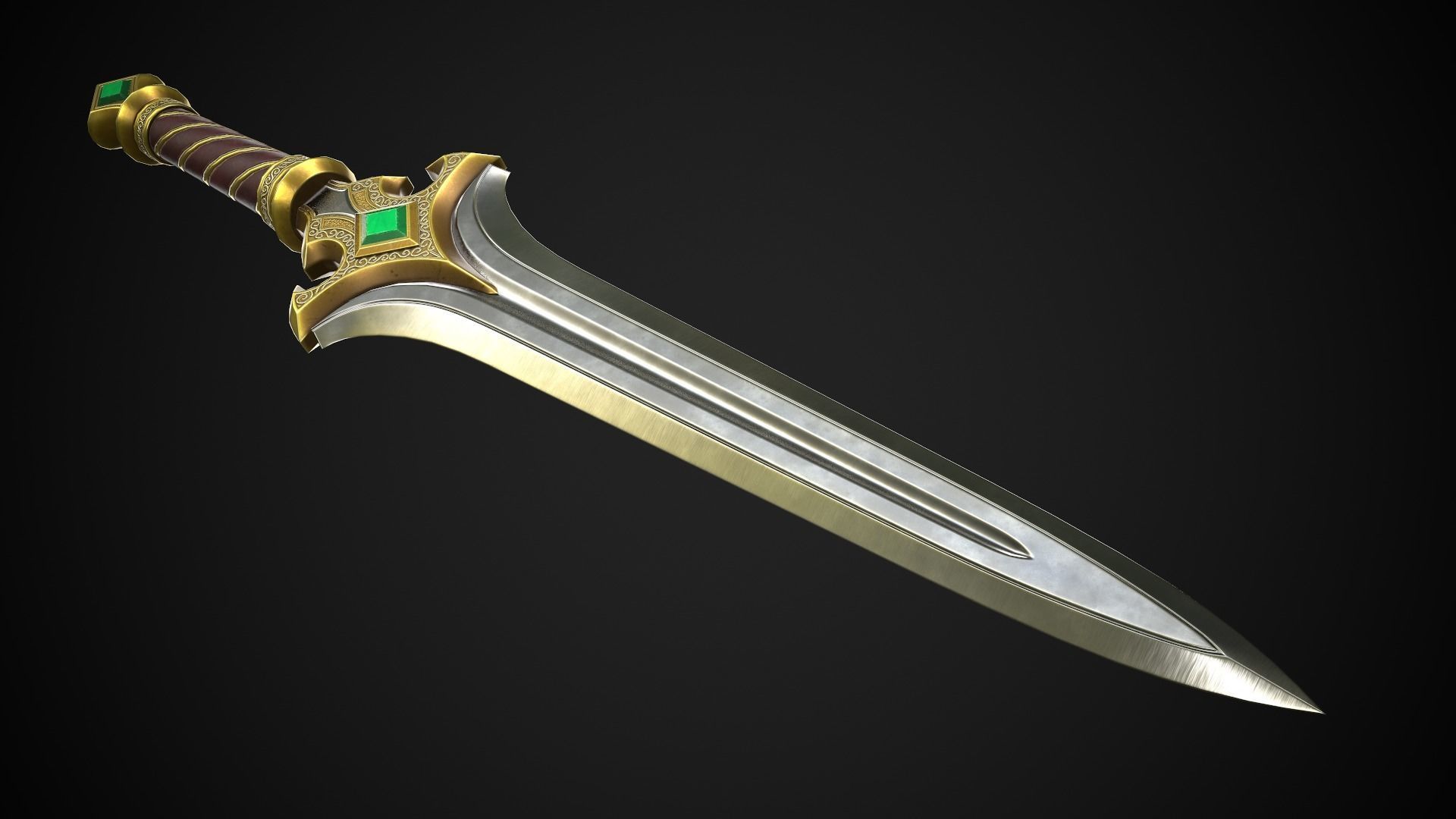 Melee Weapon Set A3 3D Model Collection_2