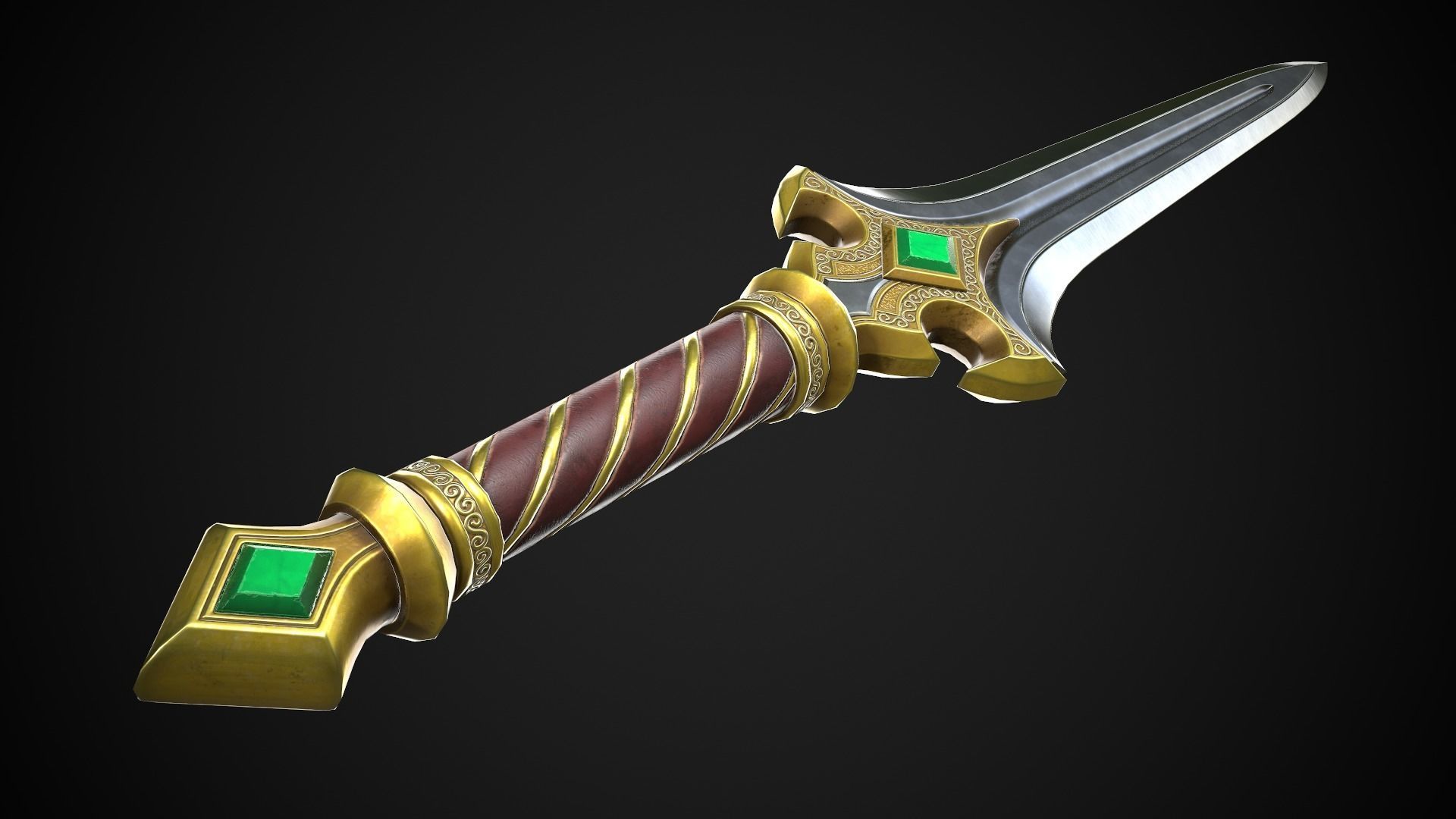Melee Weapon Set A3 3D Model Collection_4