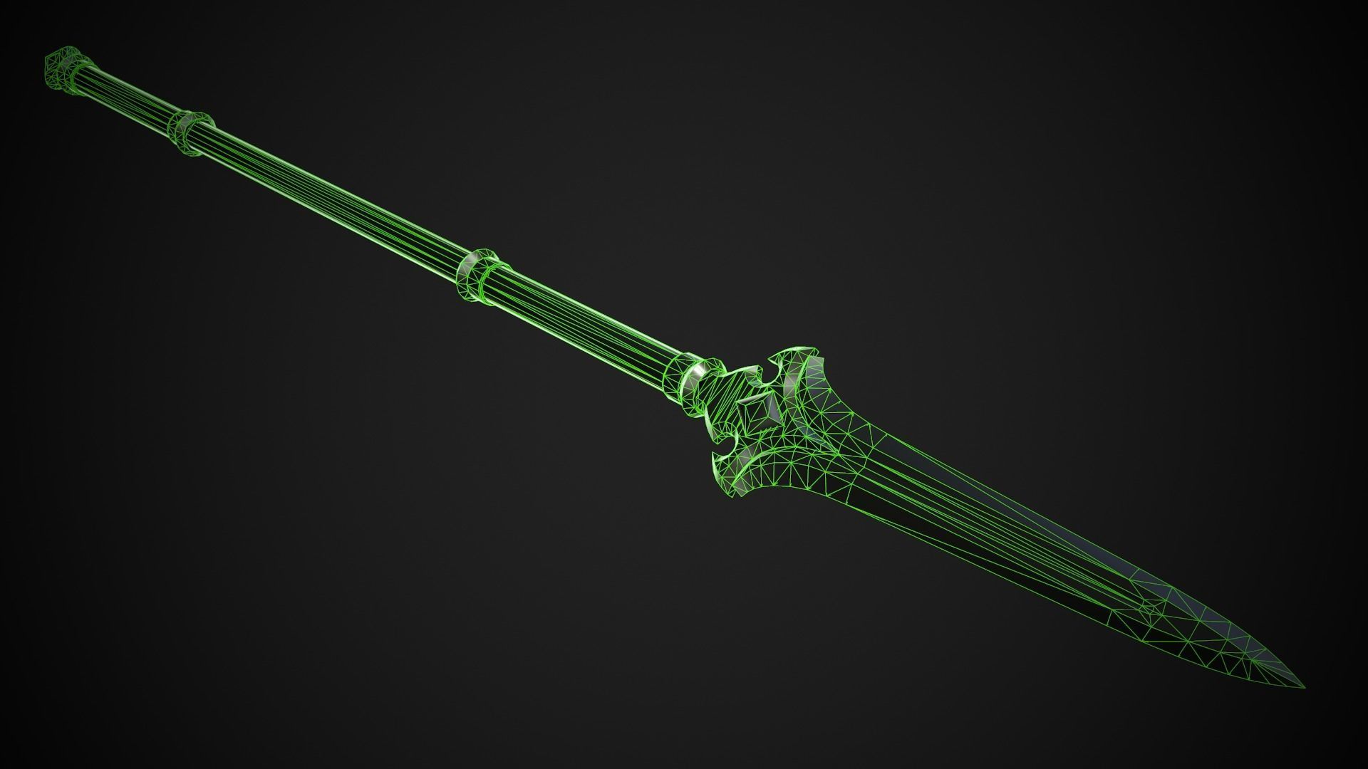 Melee Weapon Set A3 3D Model Collection_29
