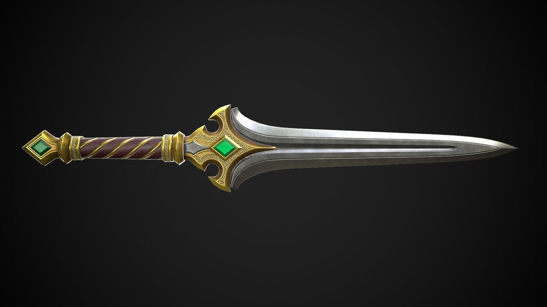 Melee Weapon Set A3 3D Model Collection_3