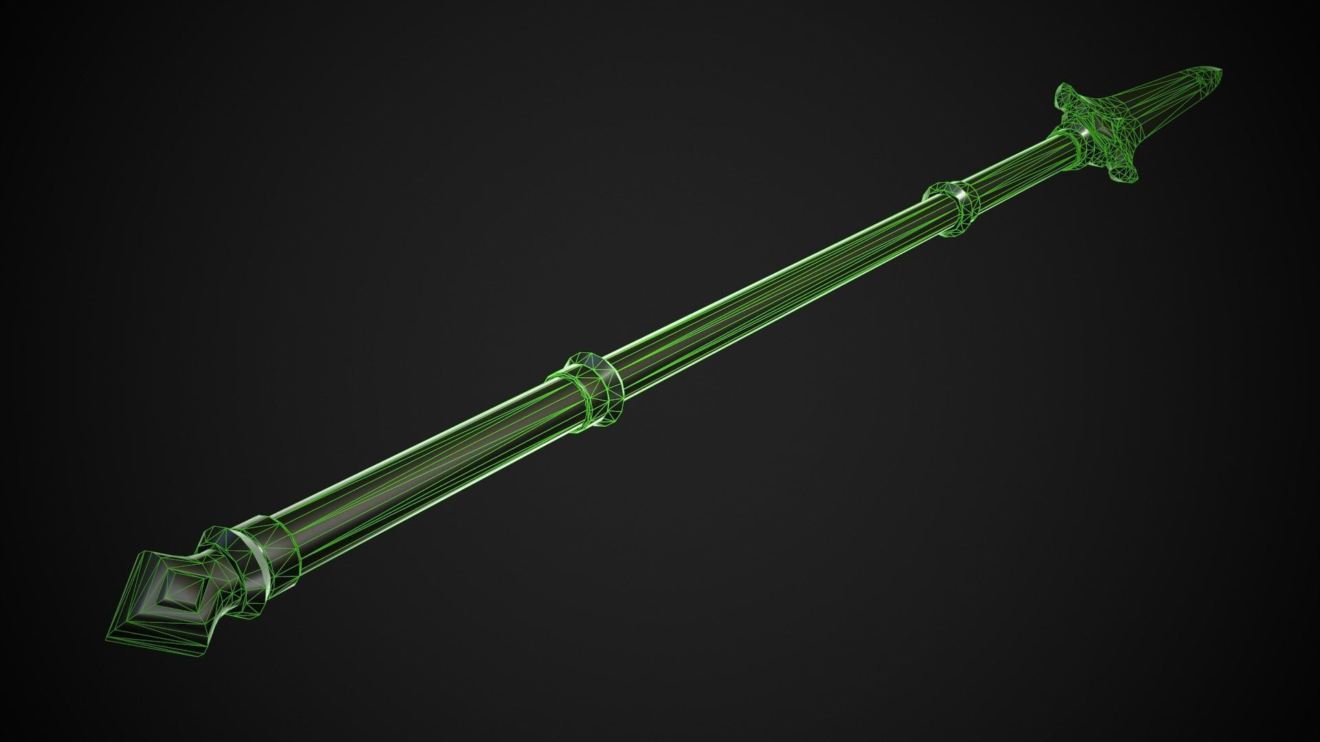Melee Weapon Set A3 3D Model Collection_30