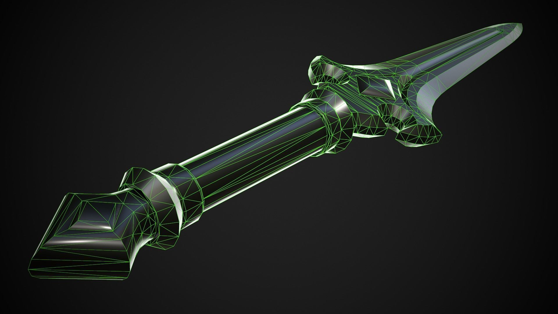 Melee Weapon Set A3 3D Model Collection_8