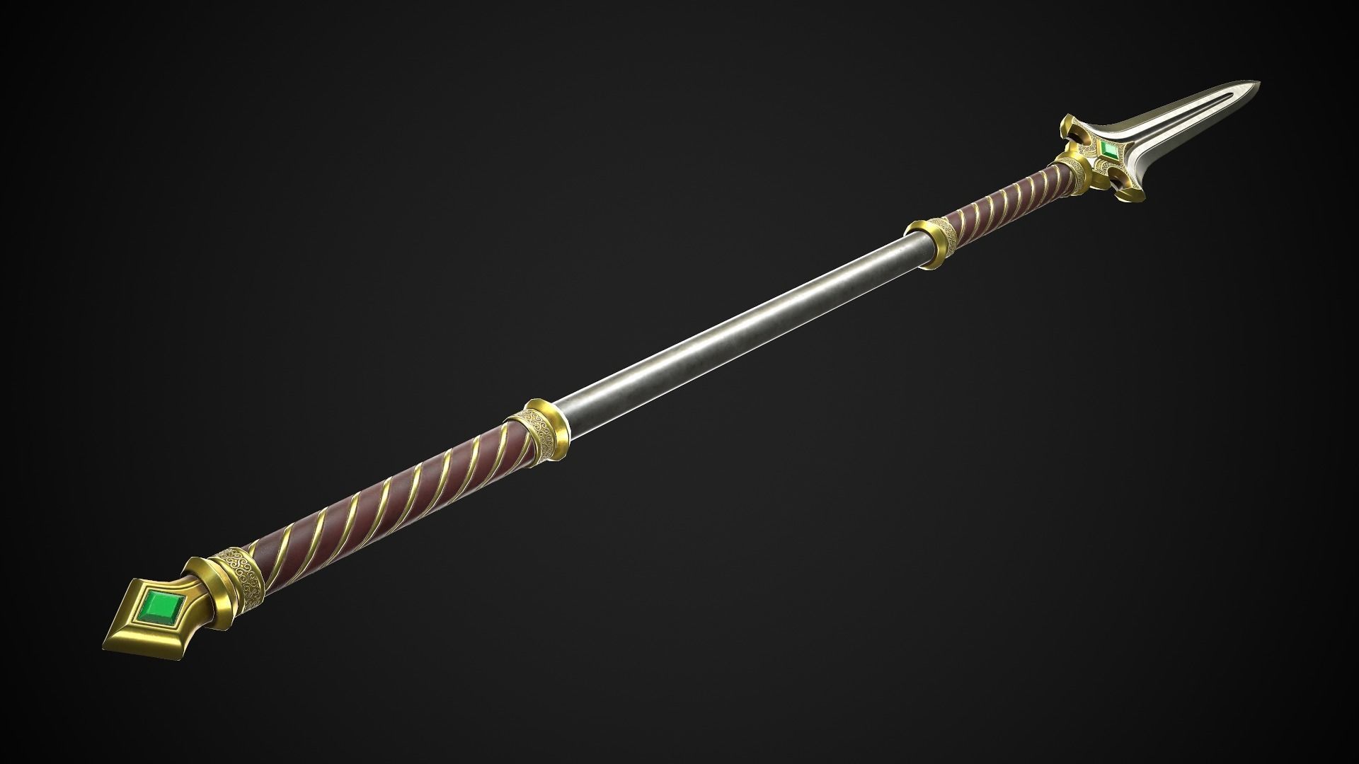 Melee Weapon Set A3 3D Model Collection_24