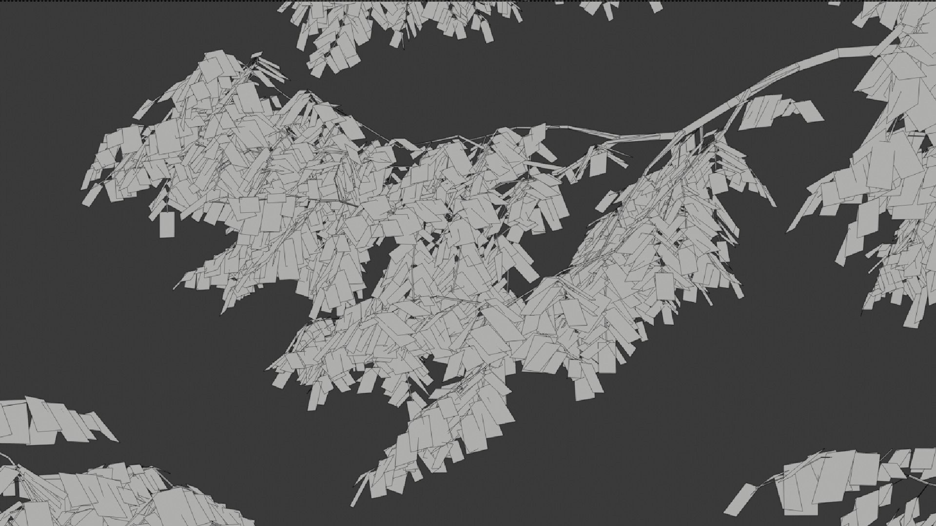 Black Locust Trees Free 3D model_6