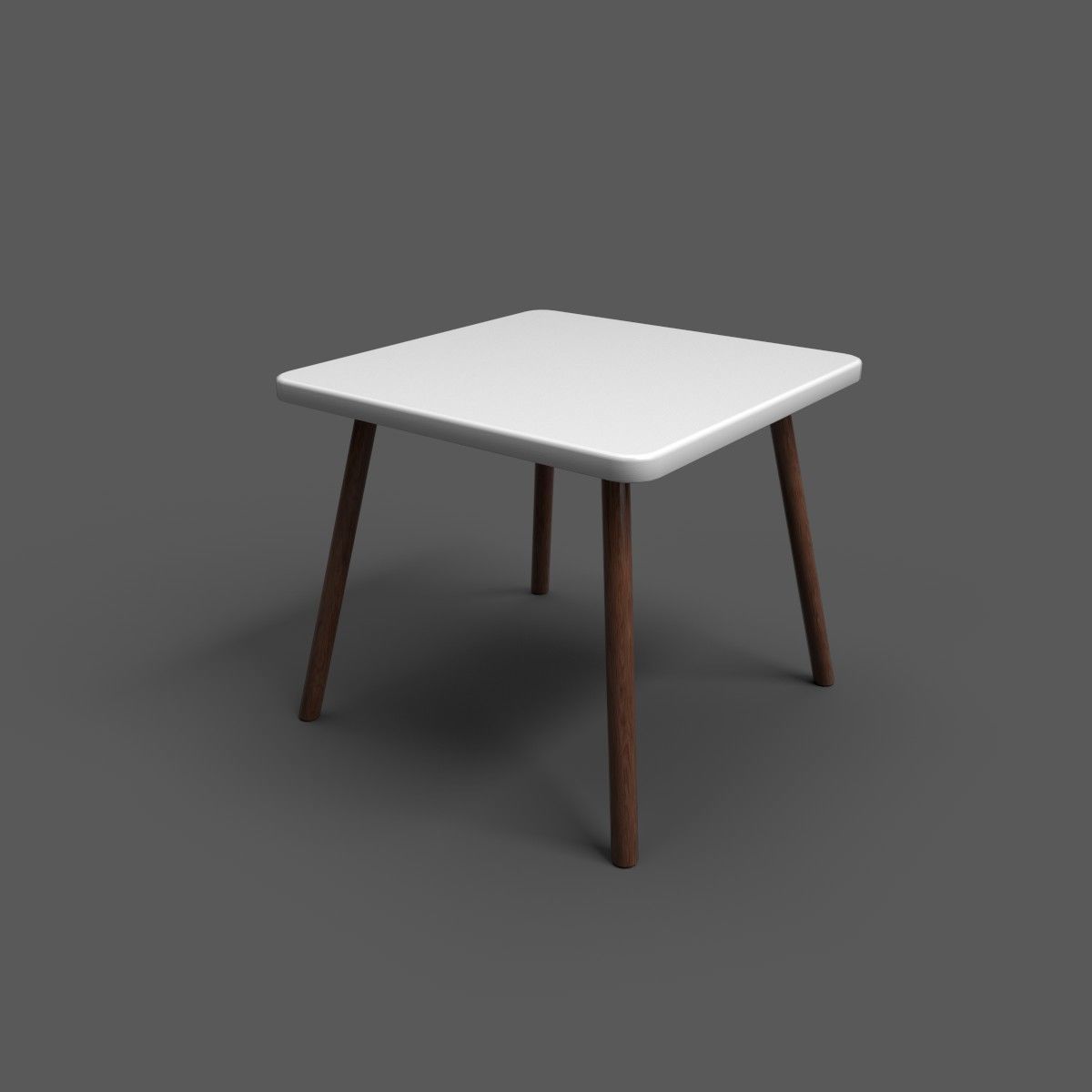 Squar Kids Table Low-poly 3D model_24
