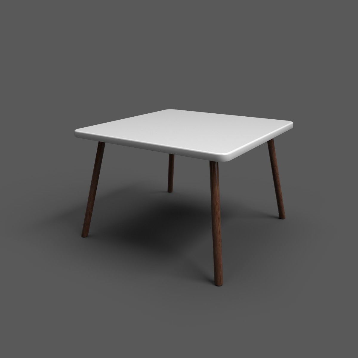 Squar Kids Table Low-poly 3D model_31