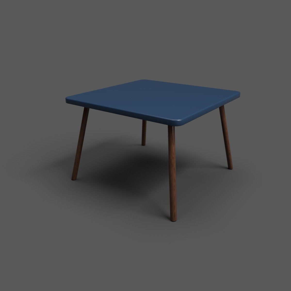 Squar Kids Table Low-poly 3D model_34
