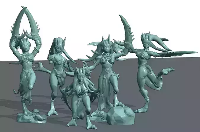 Pleasure Demons set 2 3D print model