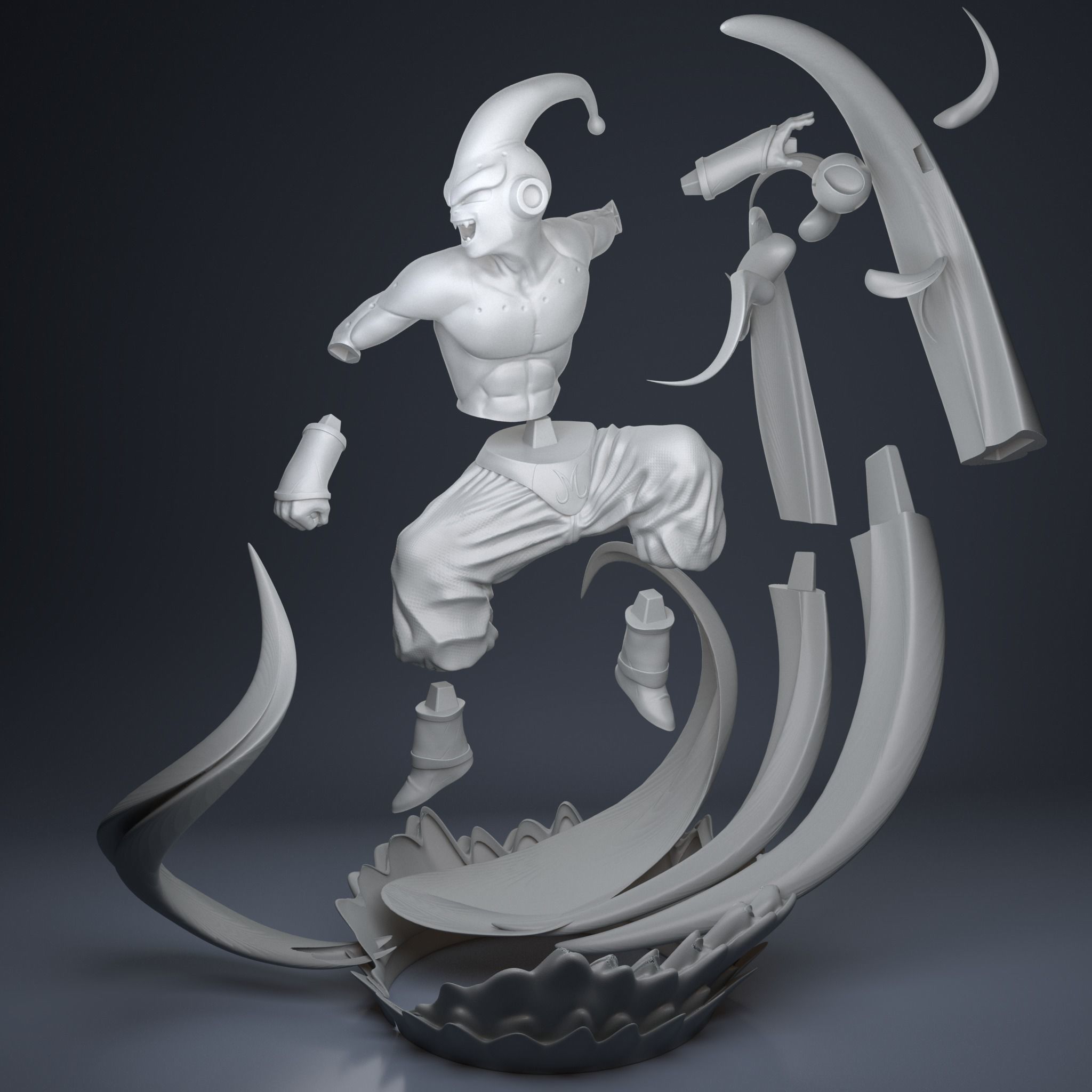 majin buu 3D print model_3