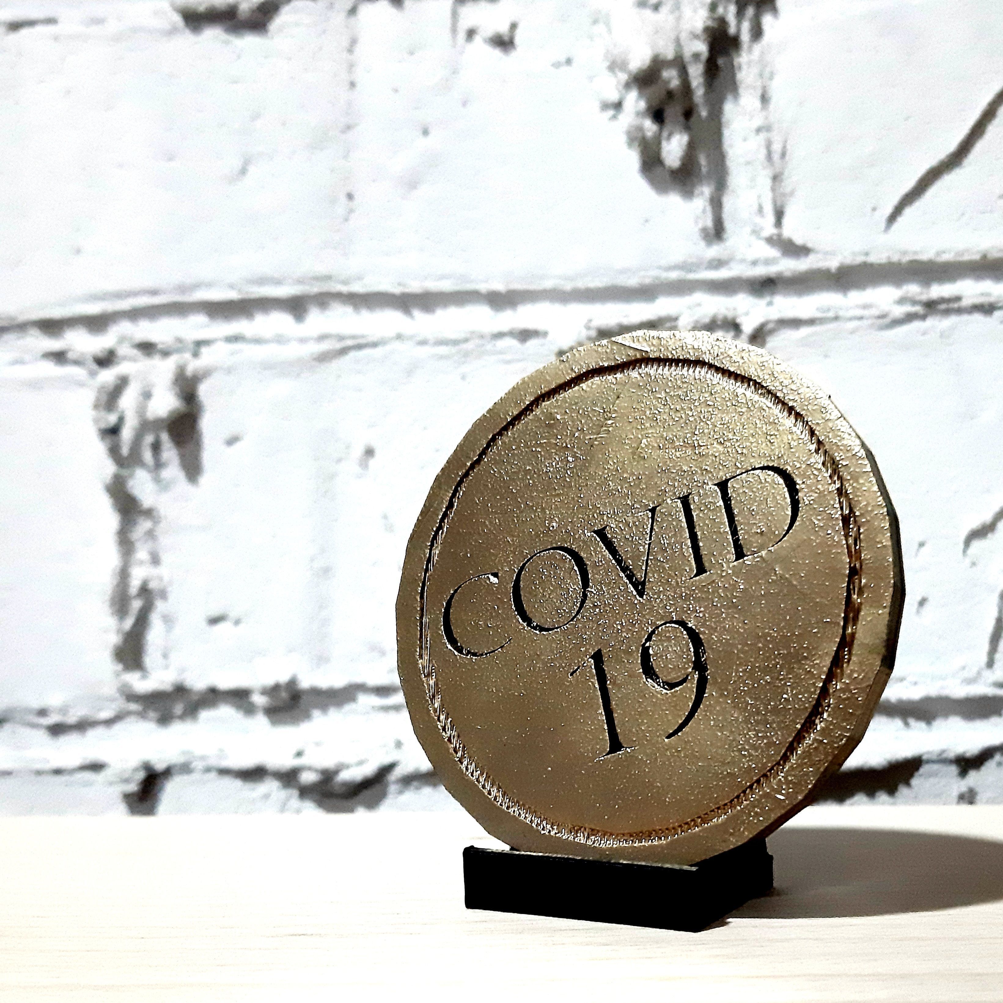 Covid coin 3D model 3D printable | CGTrader