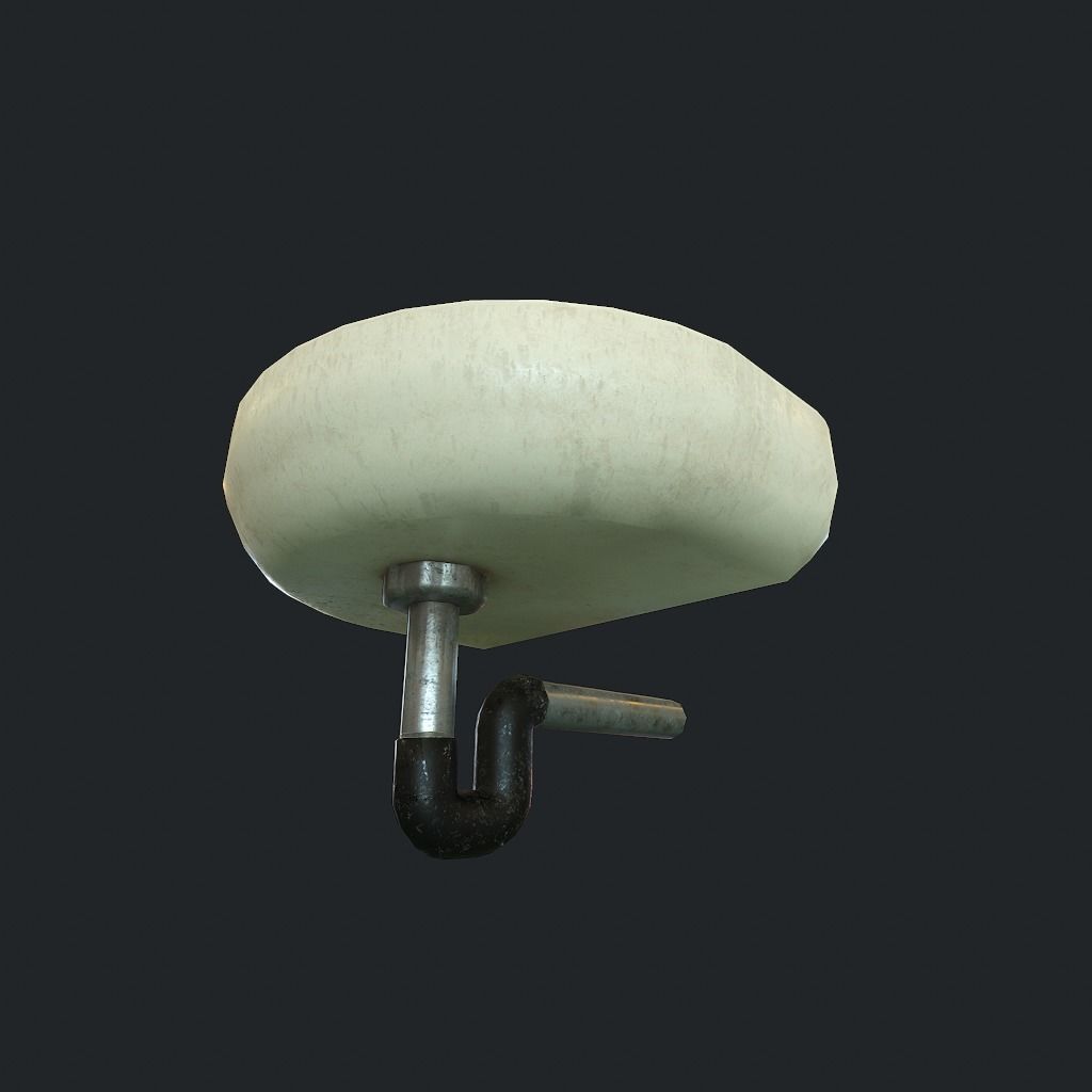 Sink v2 Low-poly 3D model_4