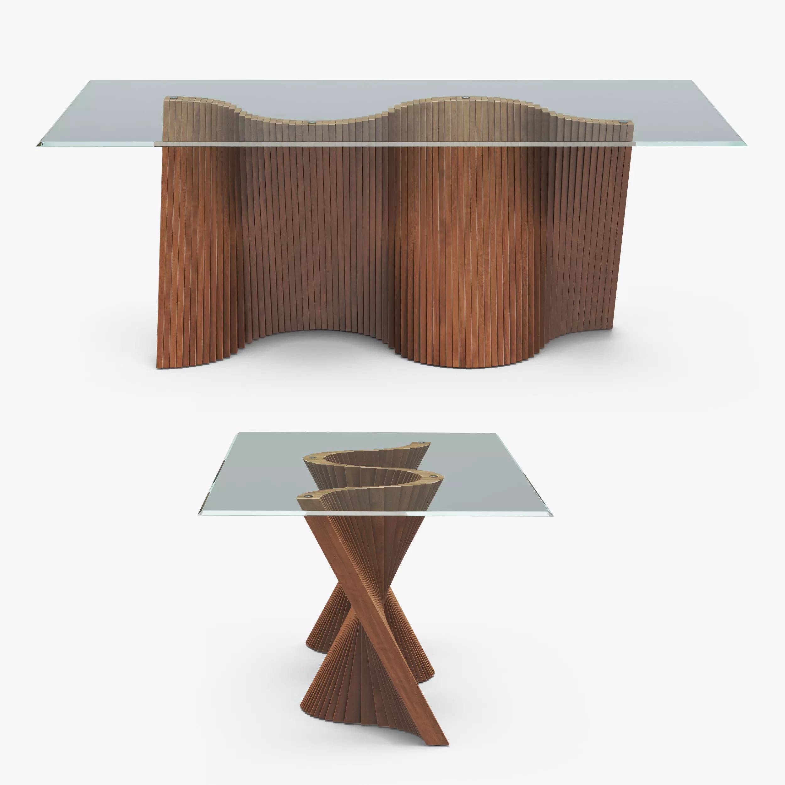 Wave Dining Table 3D model_0