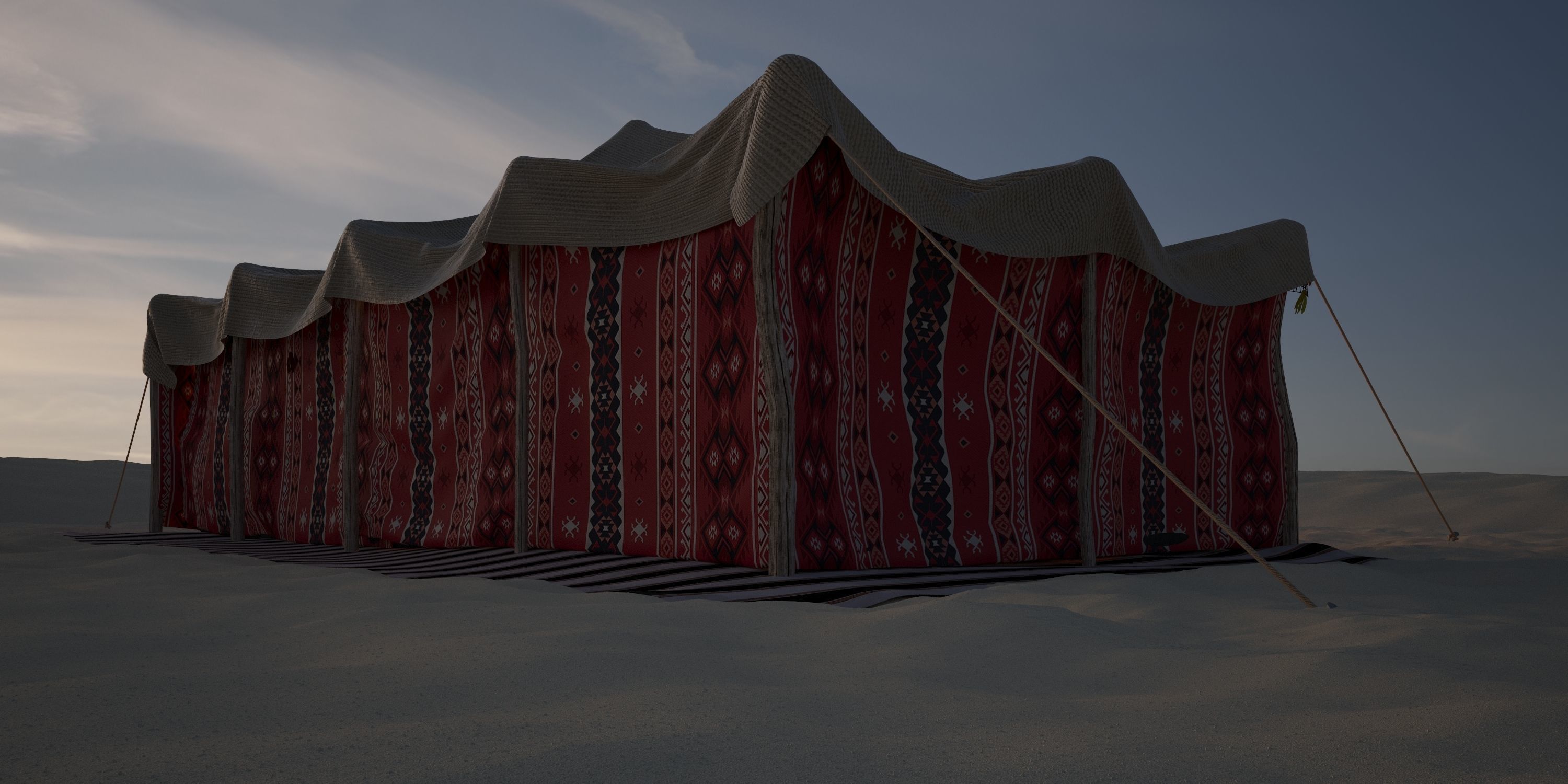 Bedouin Tent 3D model_4