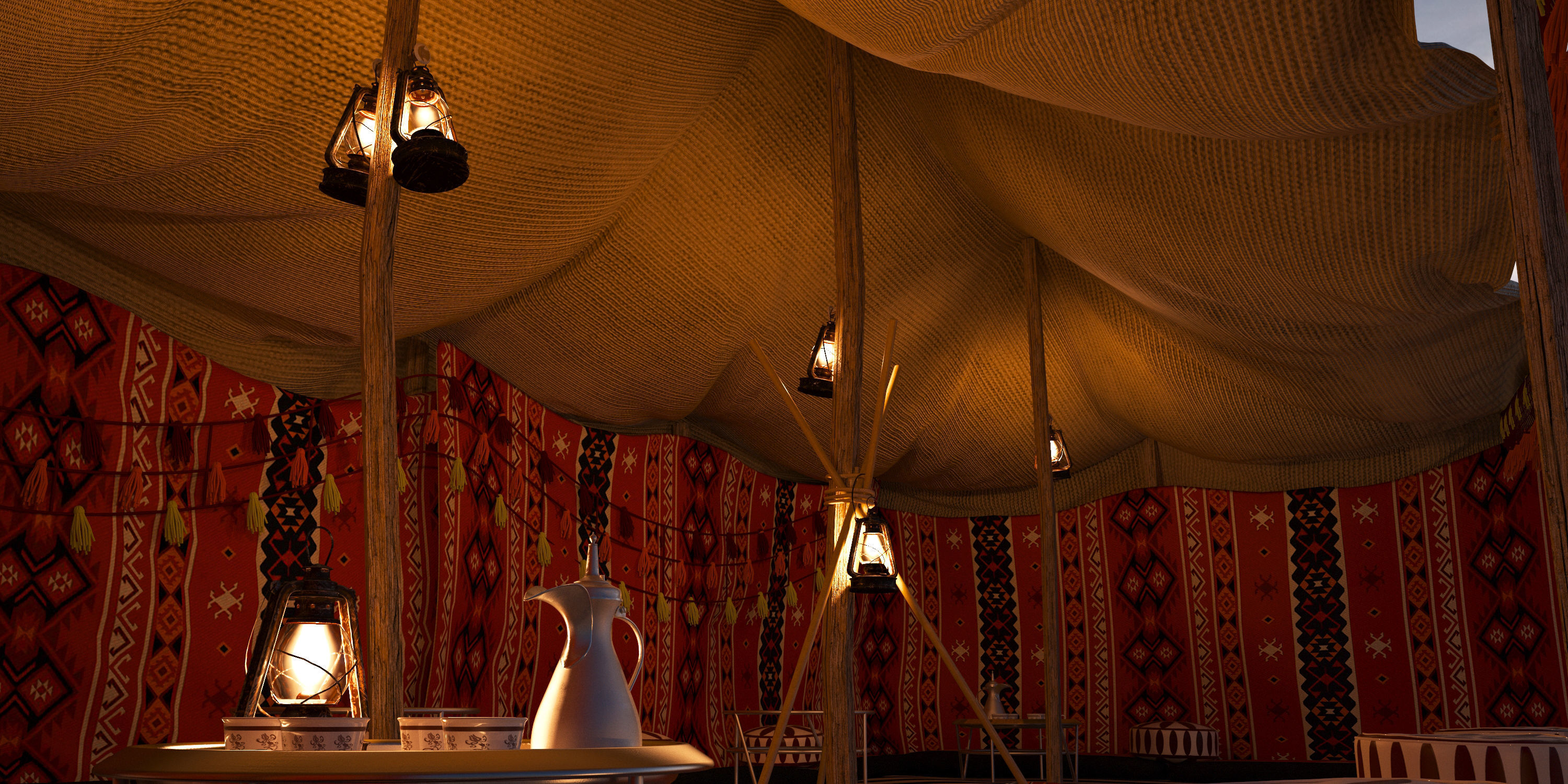 Bedouin Tent 3D model_14