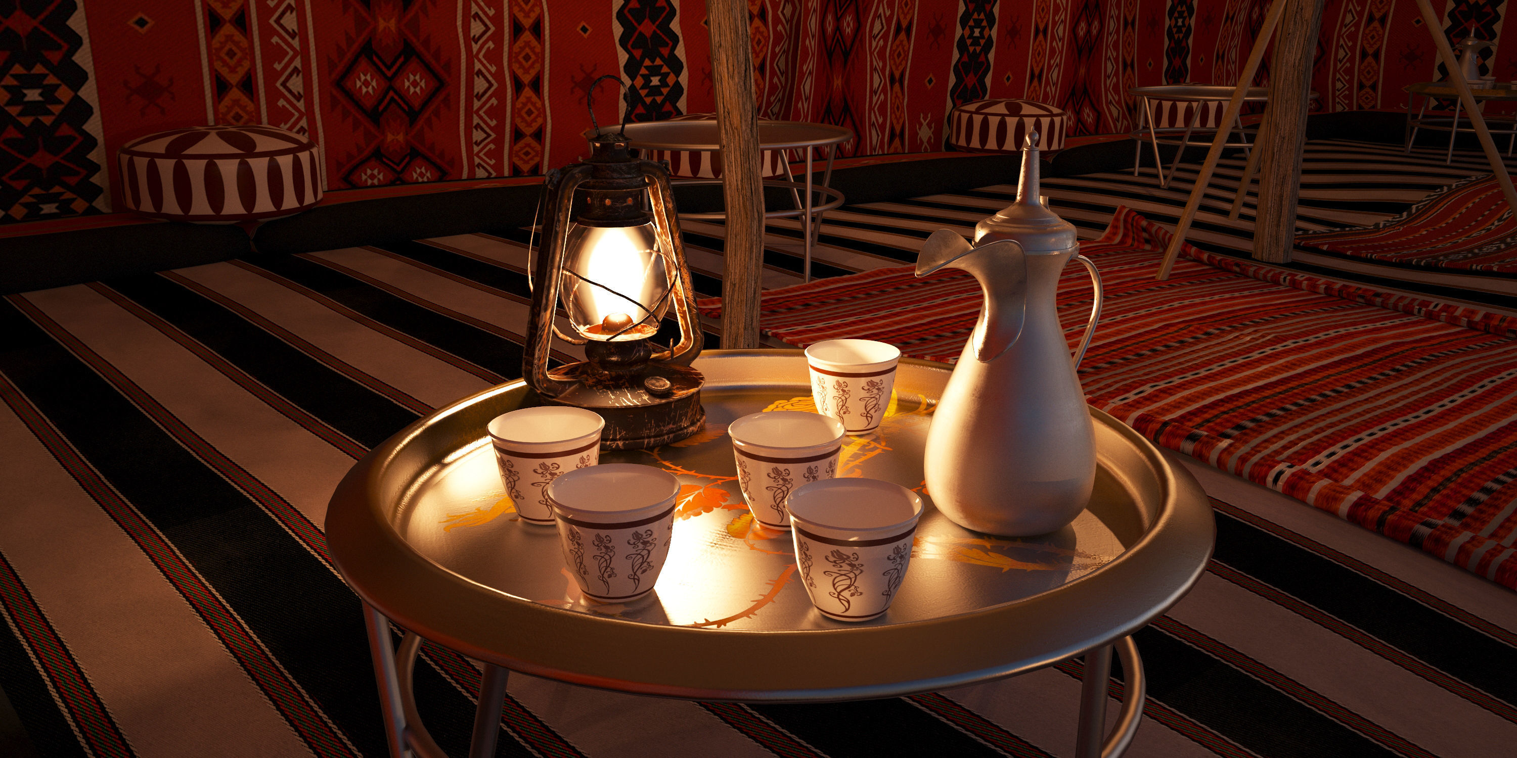 Bedouin Tent 3D model_11