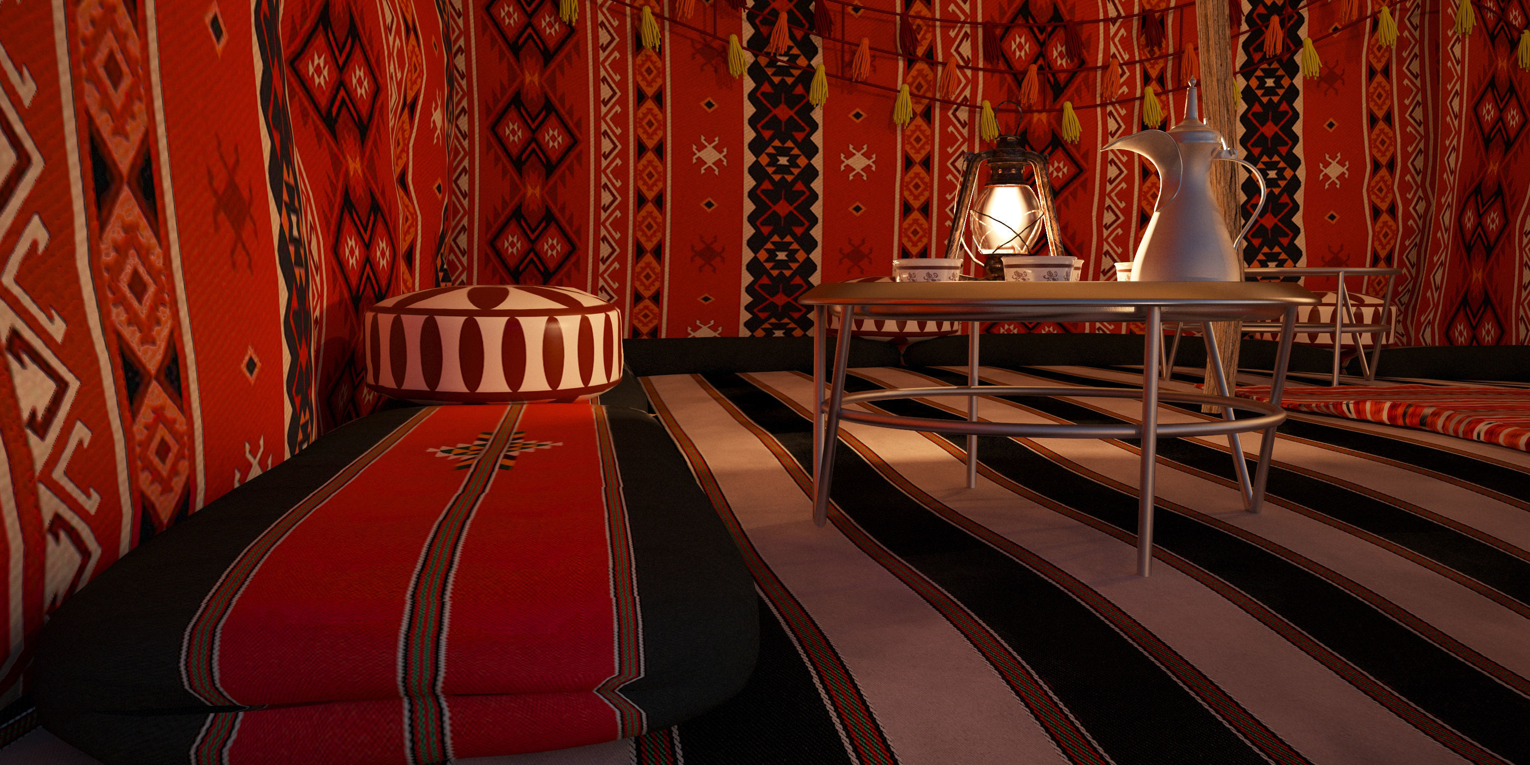 Bedouin Tent 3D model_16