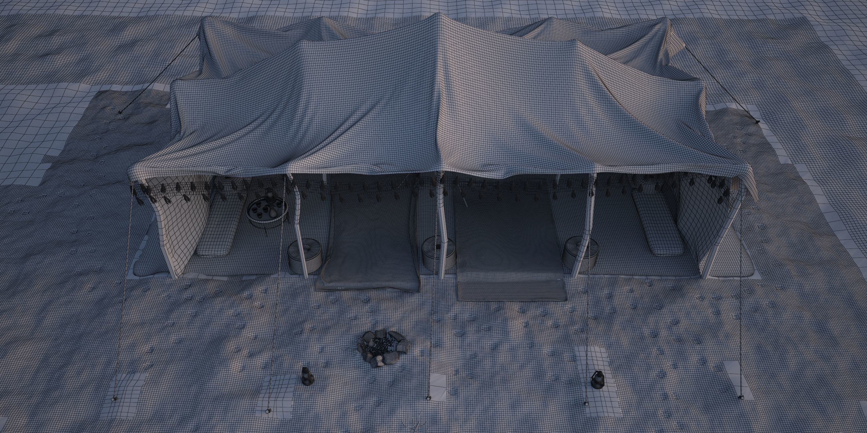 Bedouin Tent 3D model_19