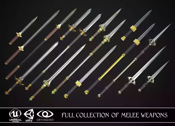 Full Collection of Melee Weapons 