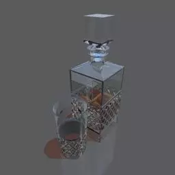 Crystal decanter Free 3D model